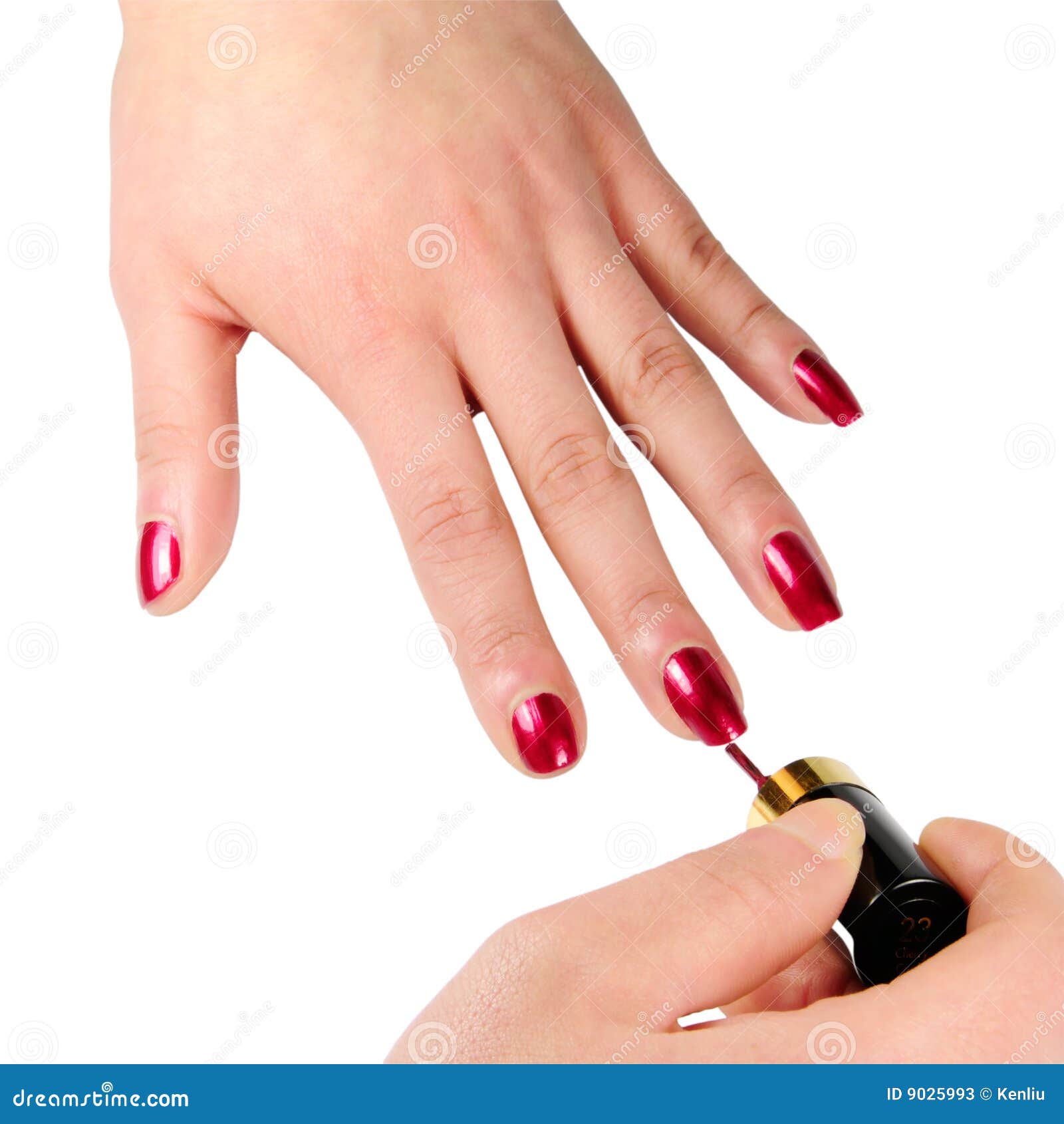 Nail enamel stock image. Image of little, finish, closeup 9025993