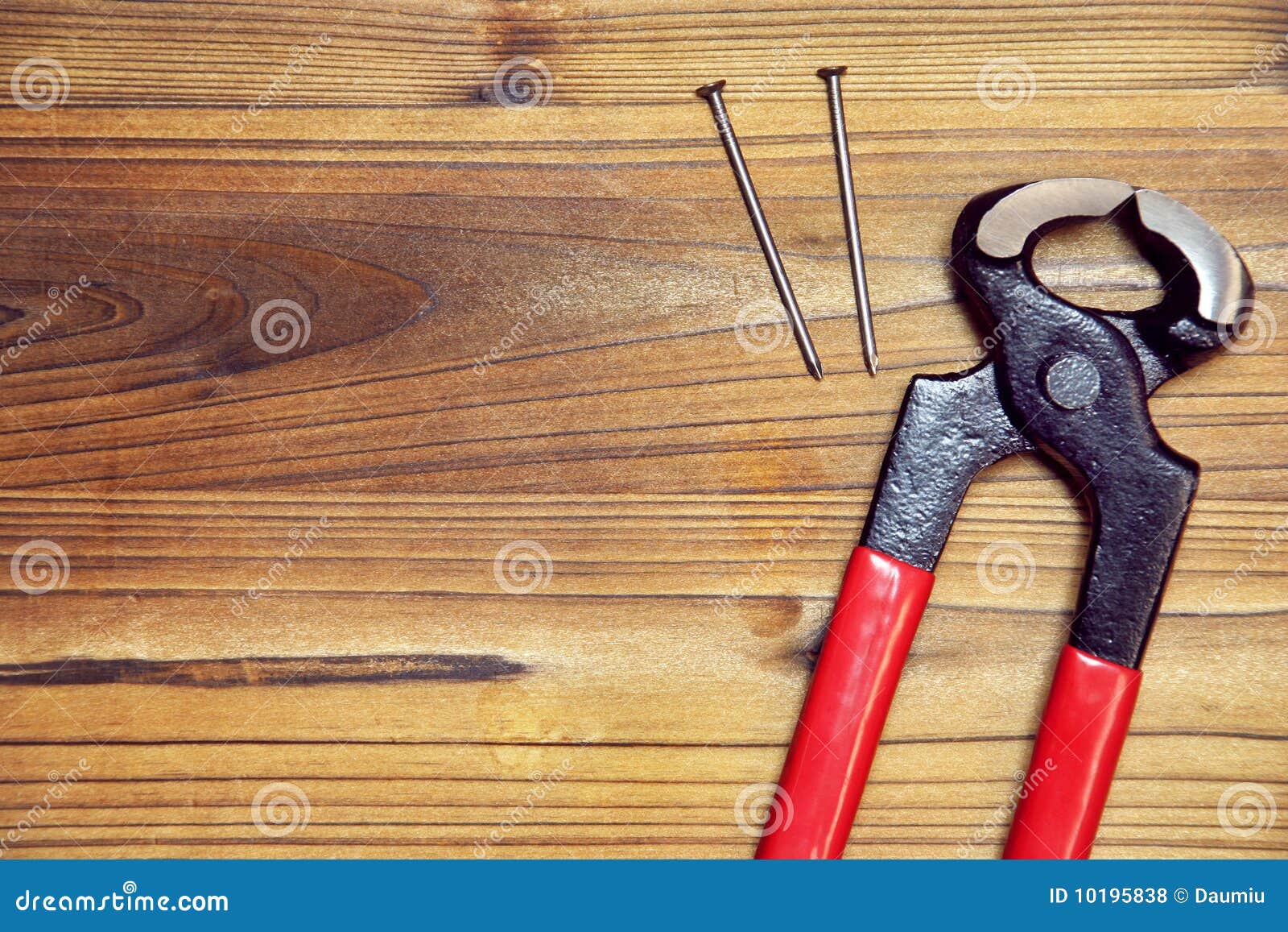 Nail and Nail Puller on a Wood Board Stock Photo Image of woodwork