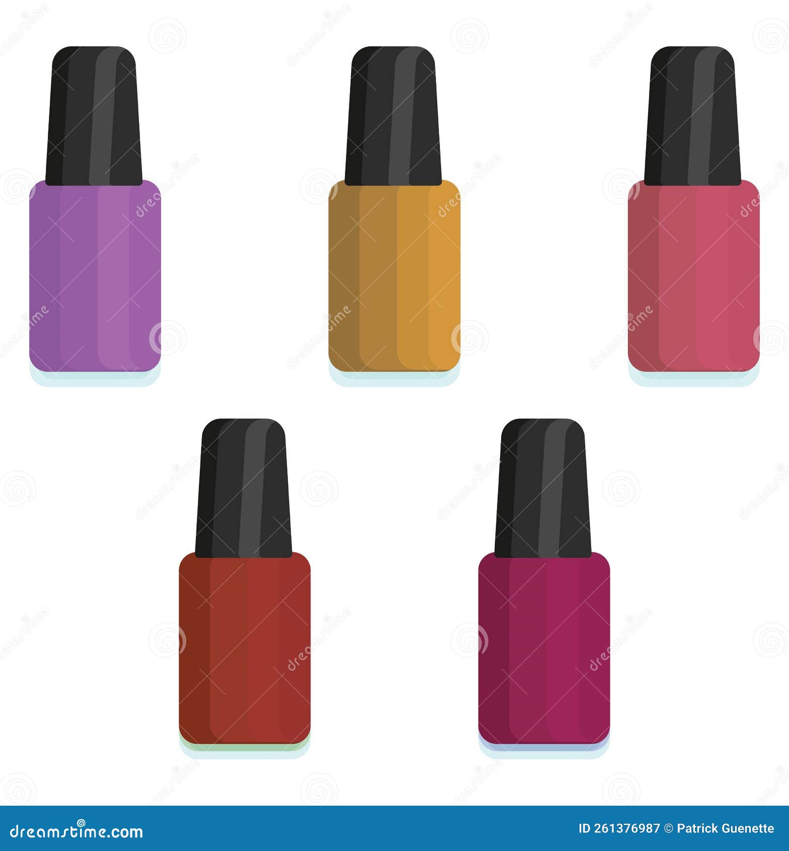 Nail paint, icon stock vector. Illustration of nail 261376987
