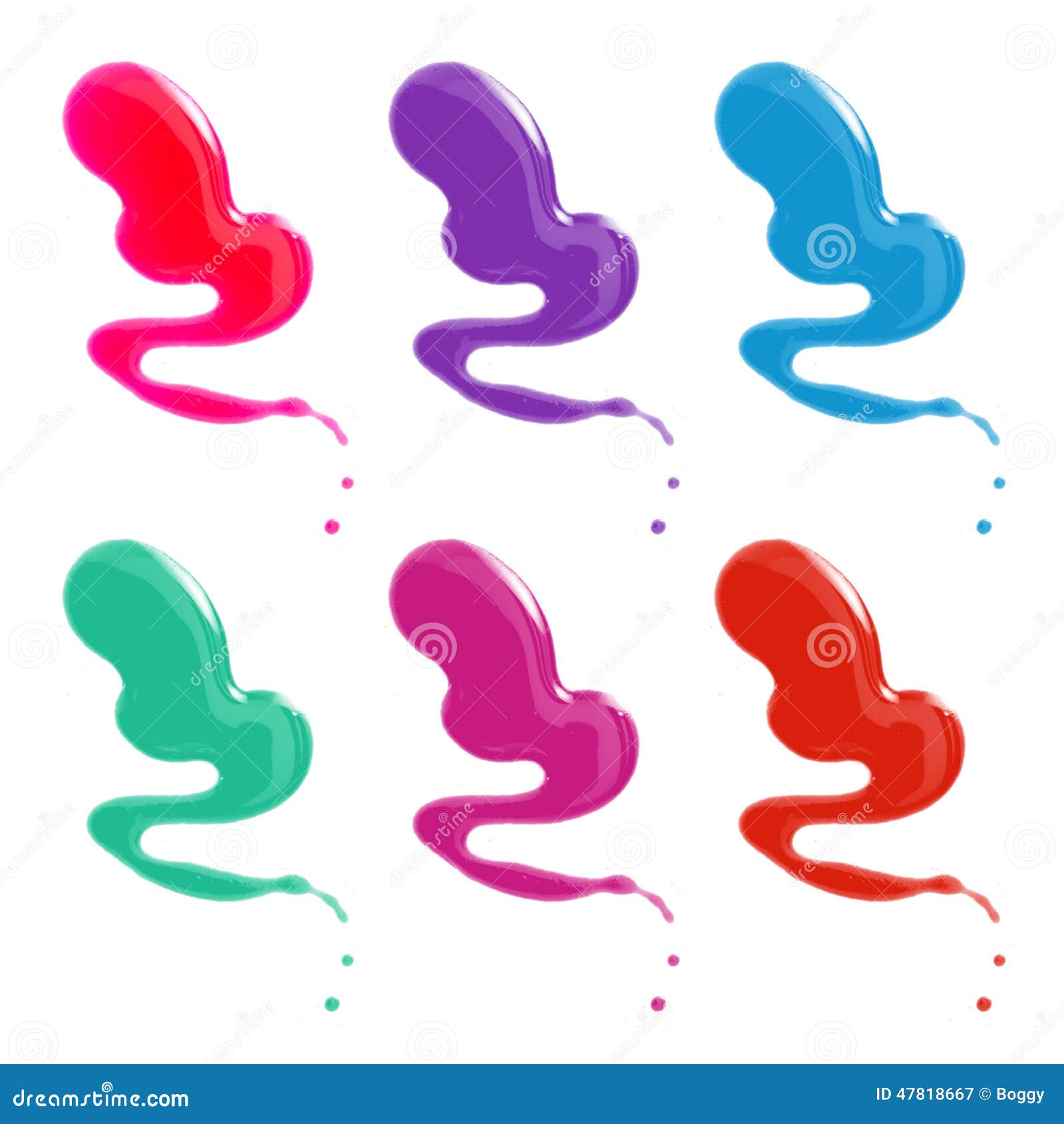 Nail polish drops stock illustration. Illustration of closeup 47818667