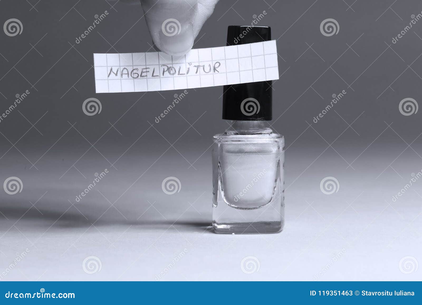 Nail Polish English Word on a Small Note Stock Image - Image of paper,  meaning: 119351463