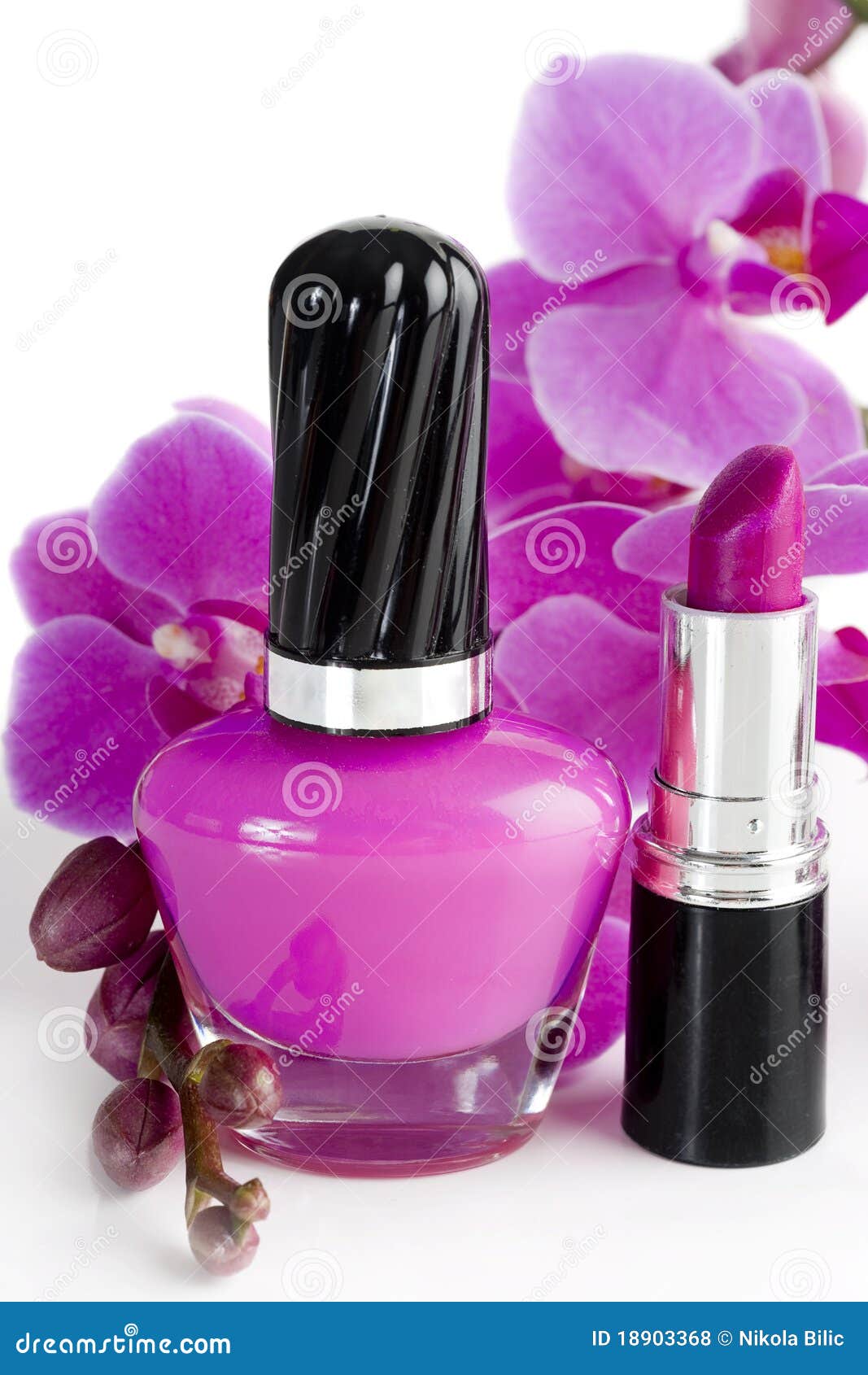 Nail Polish and Lipstick stock photo. Image of bottle 18903368