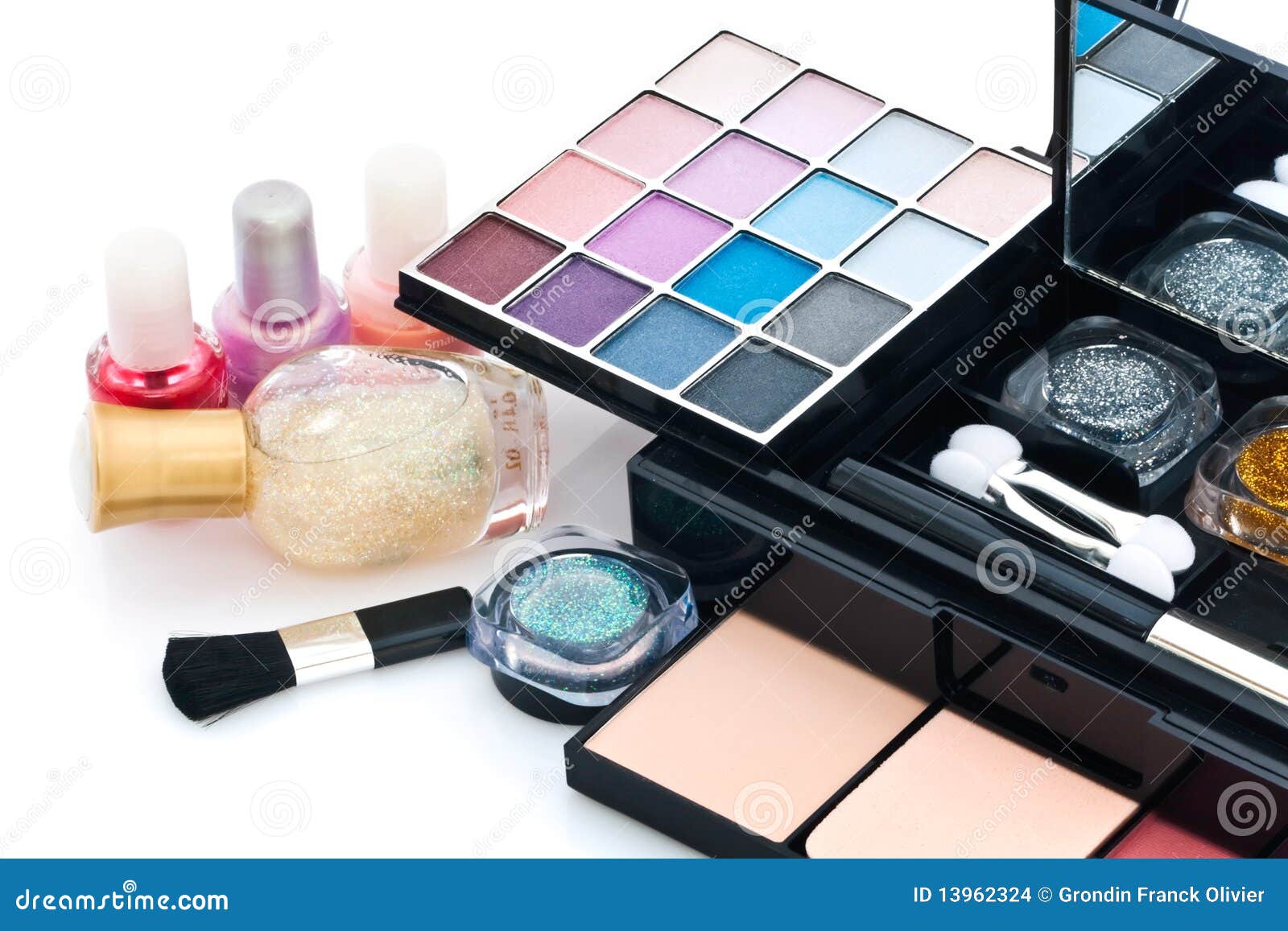 Nail polish and make up stock photo. Image of pink, applicator 13962324