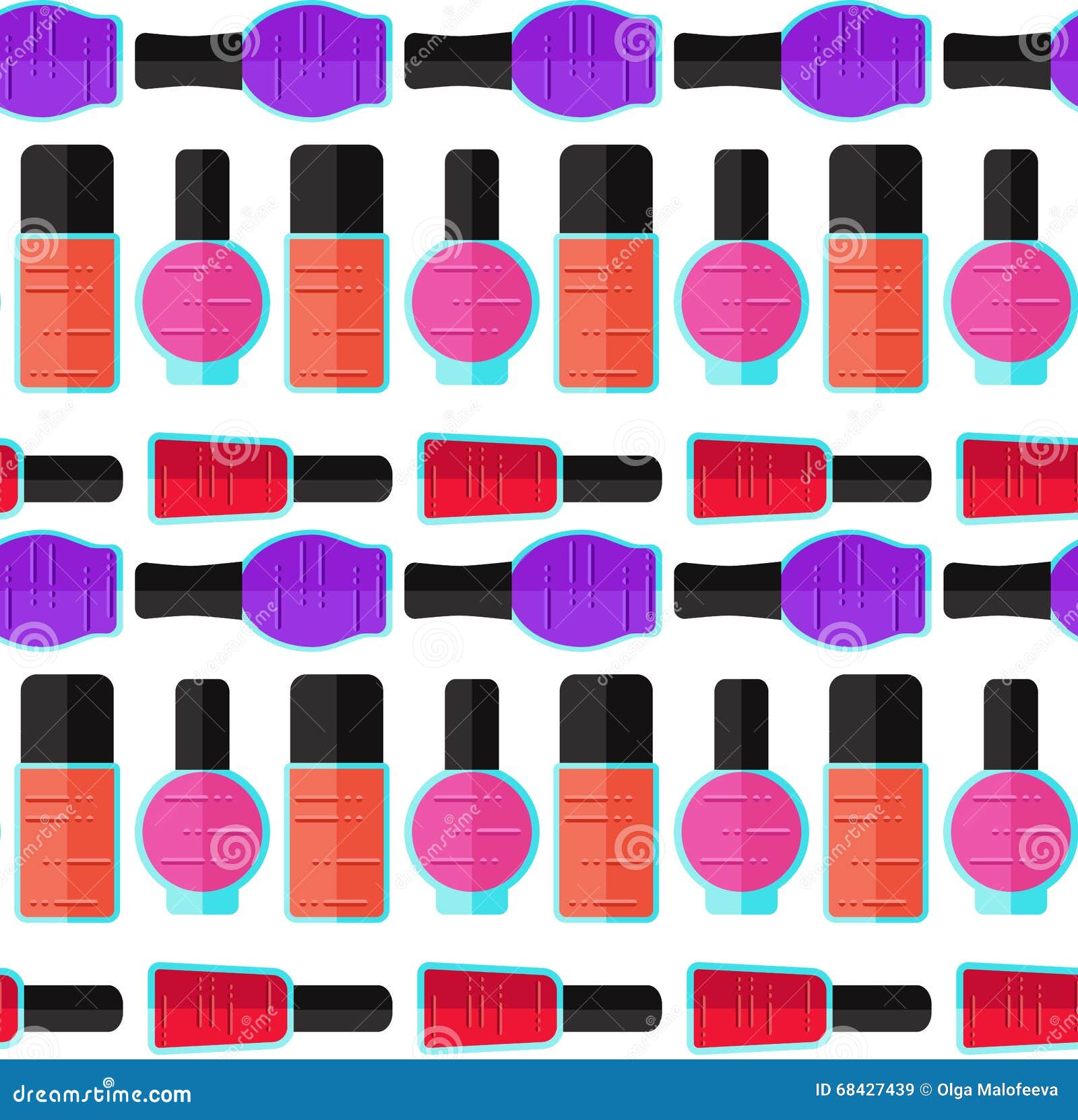 Nail polish pattern stock vector. Illustration of nail 68427439