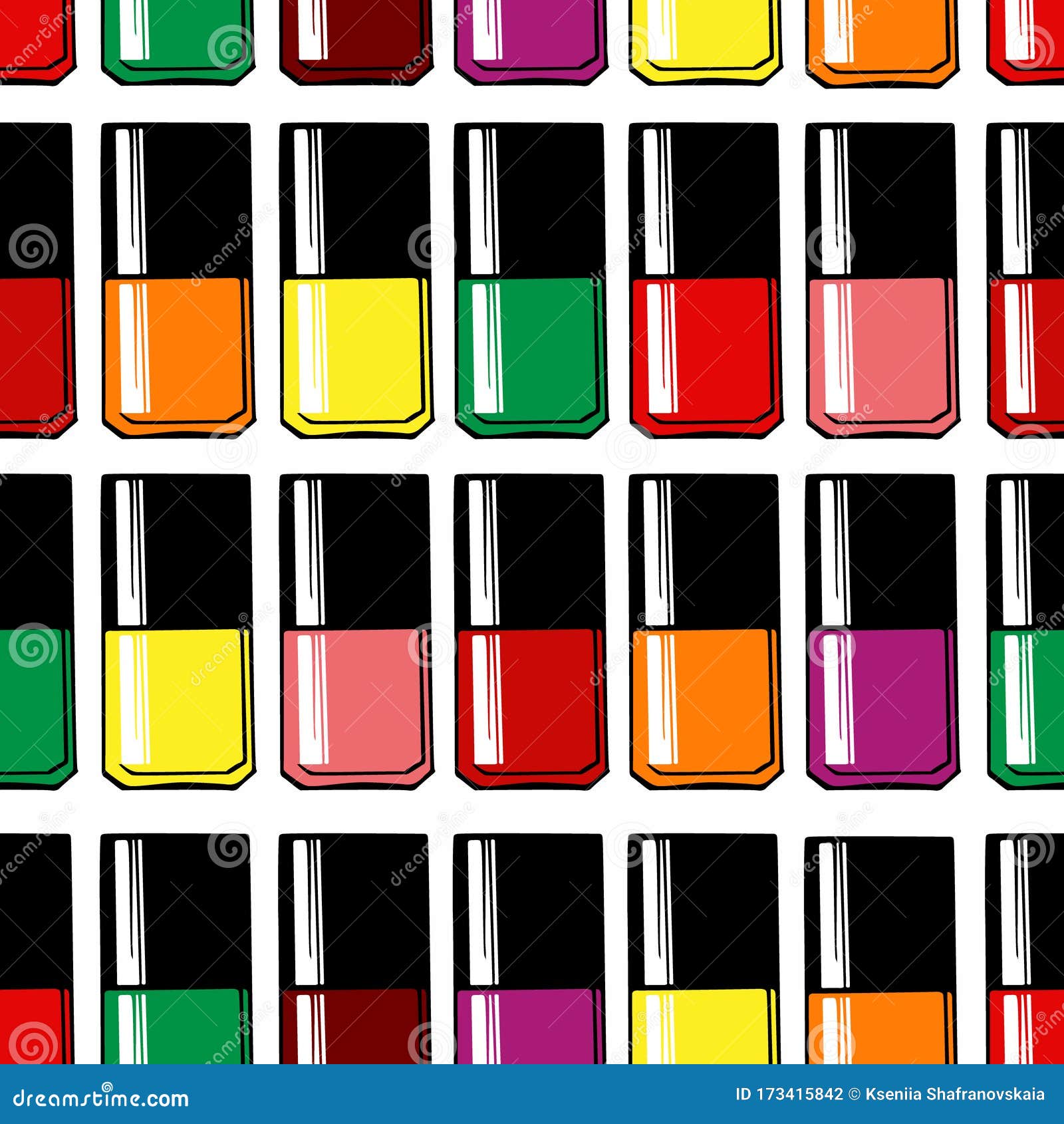 Nail polish pattern stock vector. Illustration of beautiful 173415842