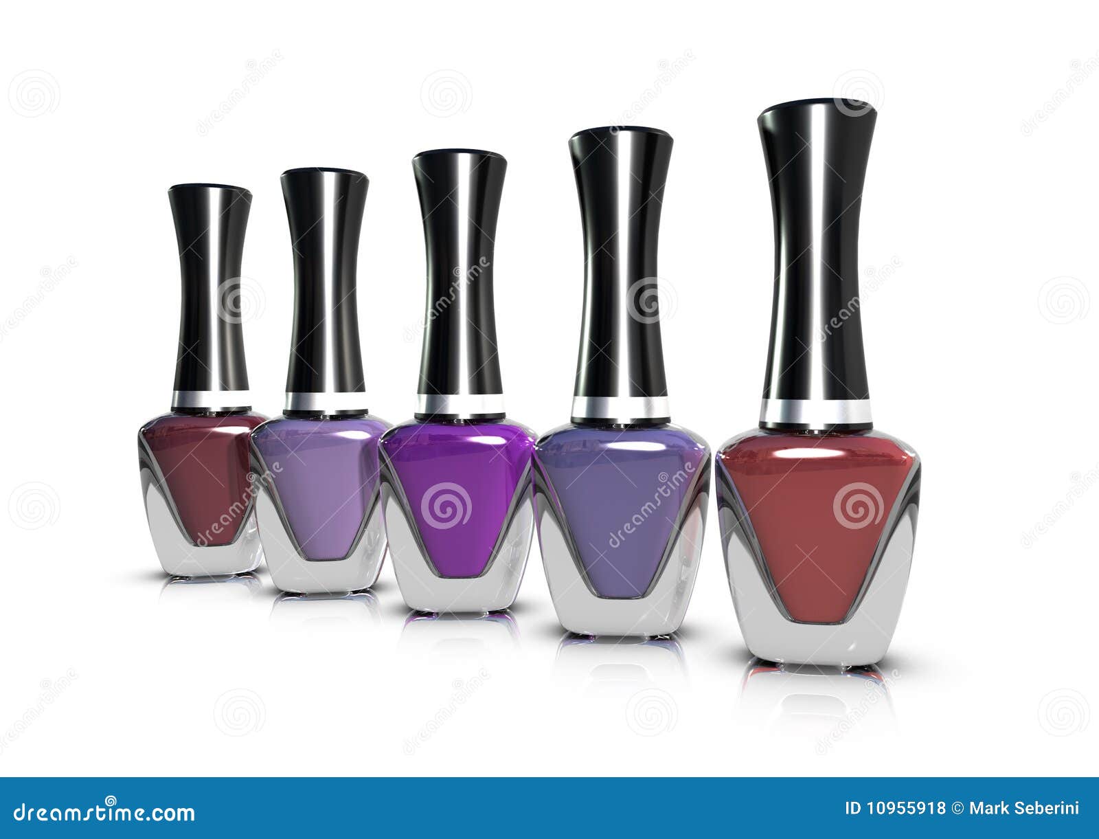 Coloured Nail Polish Bottles RoyaltyFree Stock Photo CartoonDealer