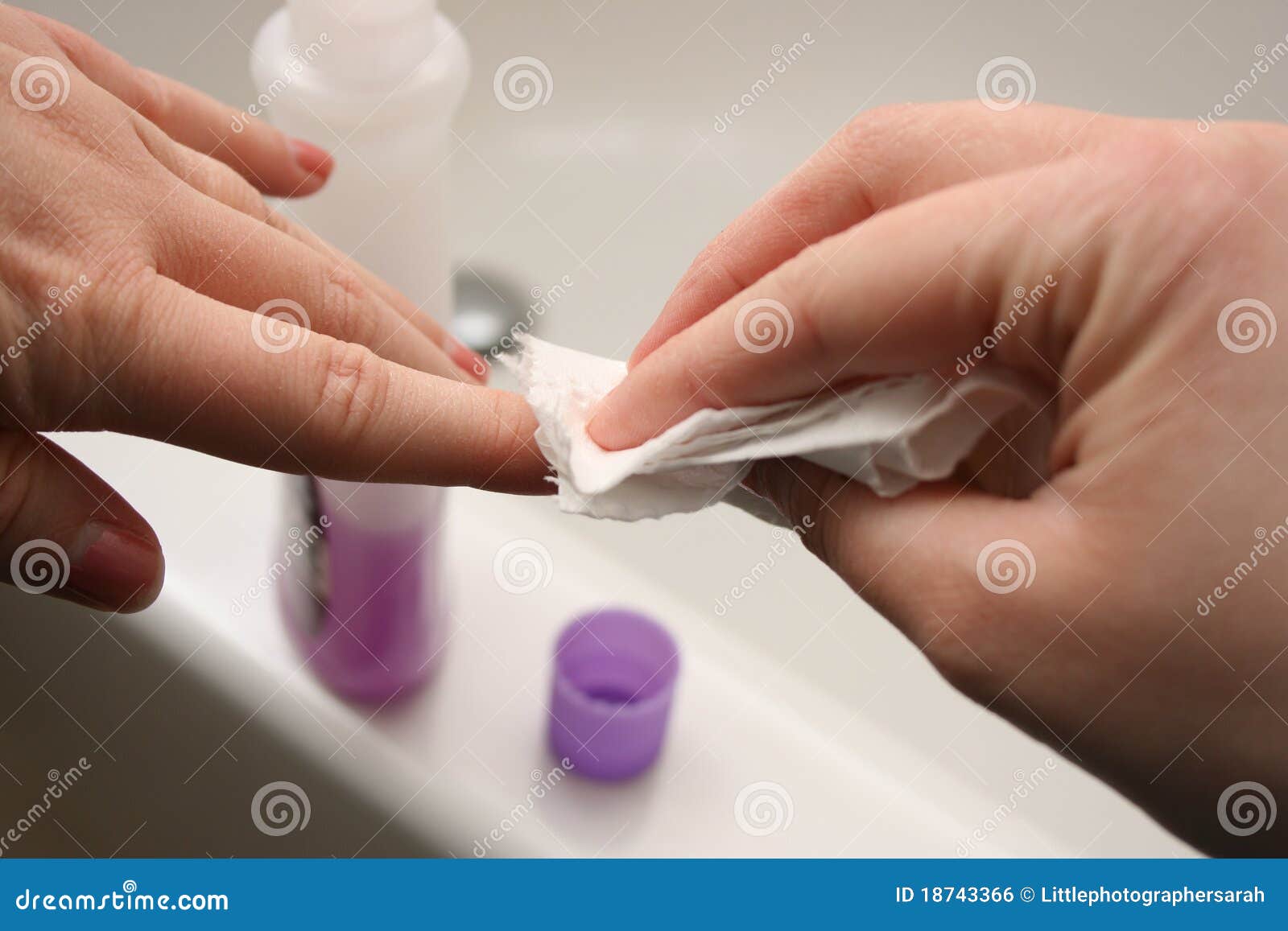 Nail Polish Remover stock photo. Image of purple, polish 18743366