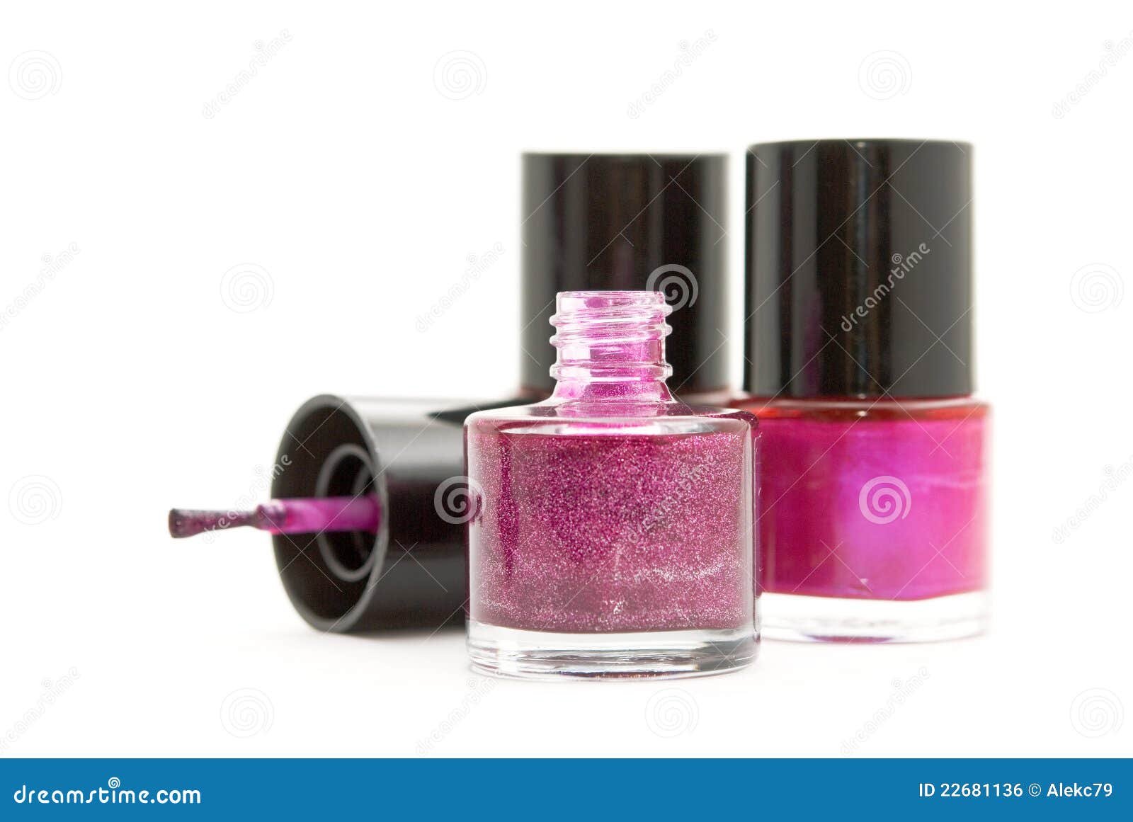 Nail Polish On A White Background Stock Photo - Image of manicure