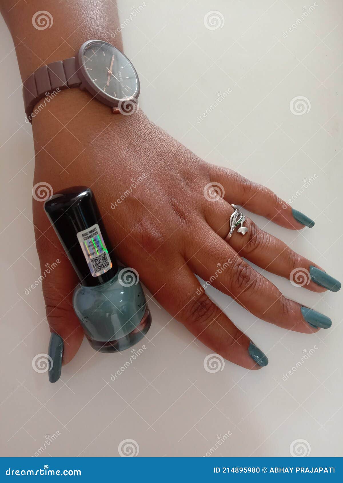 Nail Polish work editorial image. Image of limb, cosmetics 214895980