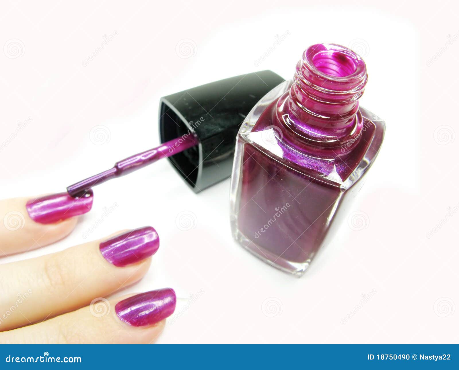 Nail Polisher Making Manicure Stock Photo Image of group, makeup