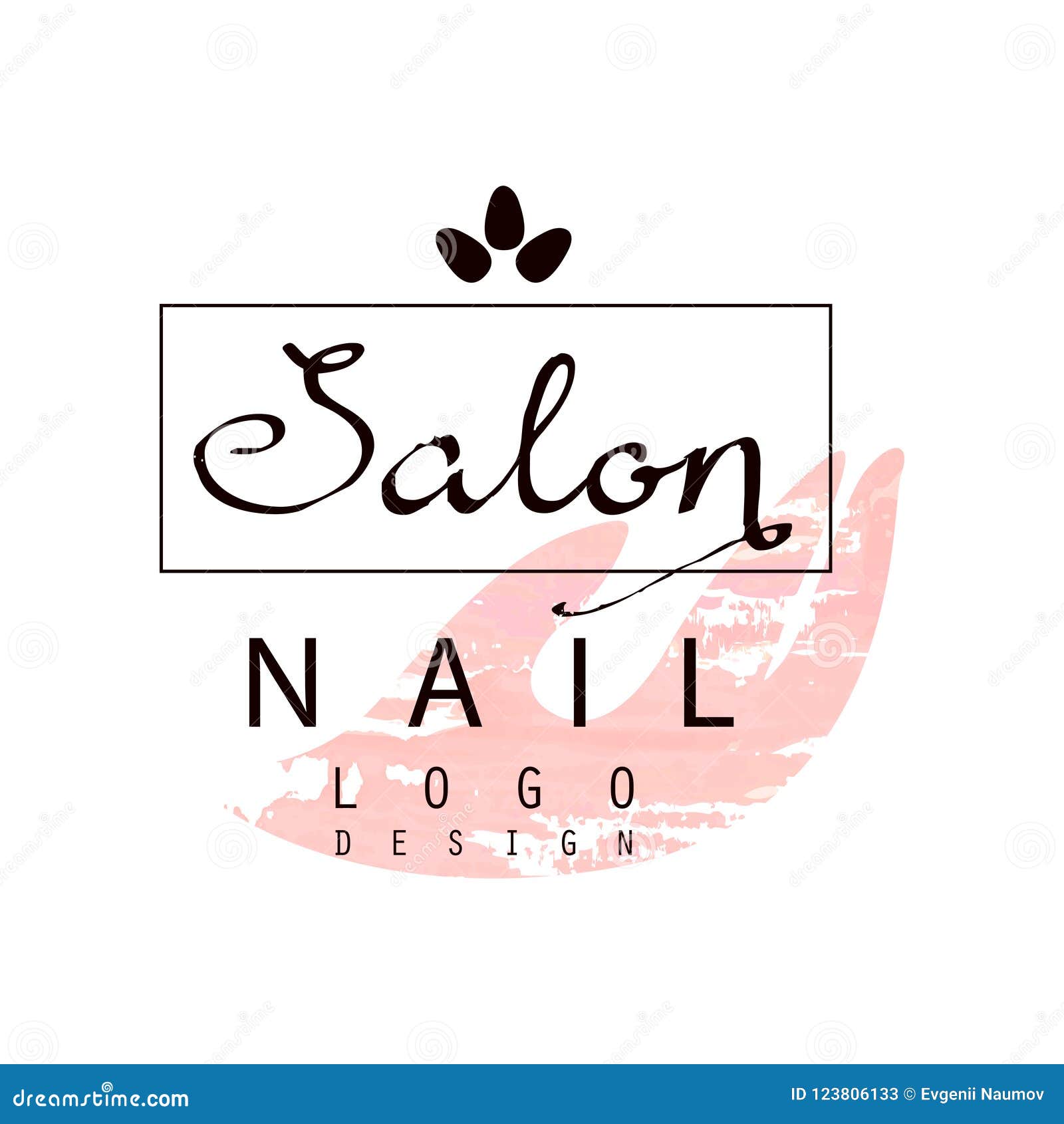 Nail Salon Logo Design, Template For Nail Bar, Beauty Studio