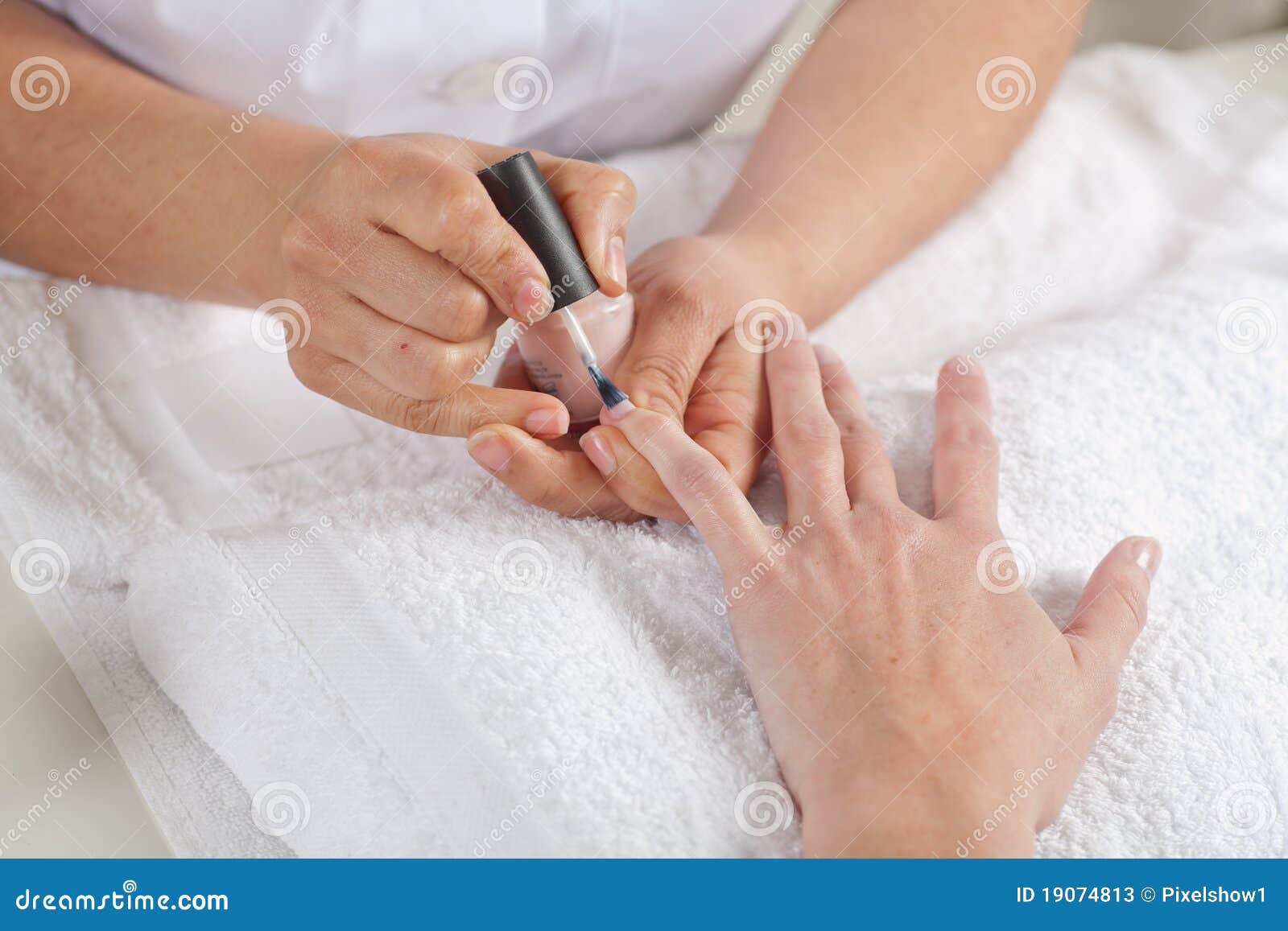 Nail Salon. Manicure Process. Stock Image Image of beauty, elegance