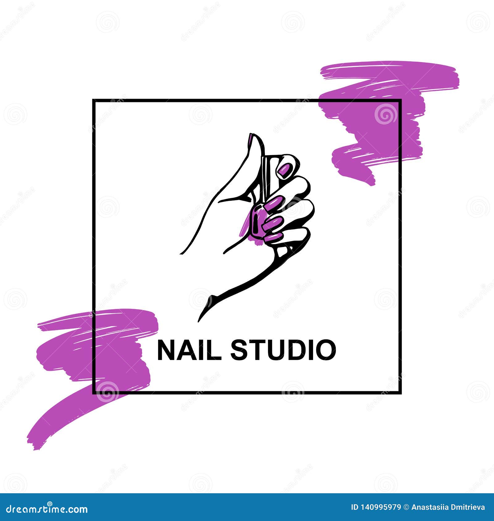 Premium Vector | Nails logo collection with creative and unique element  concept