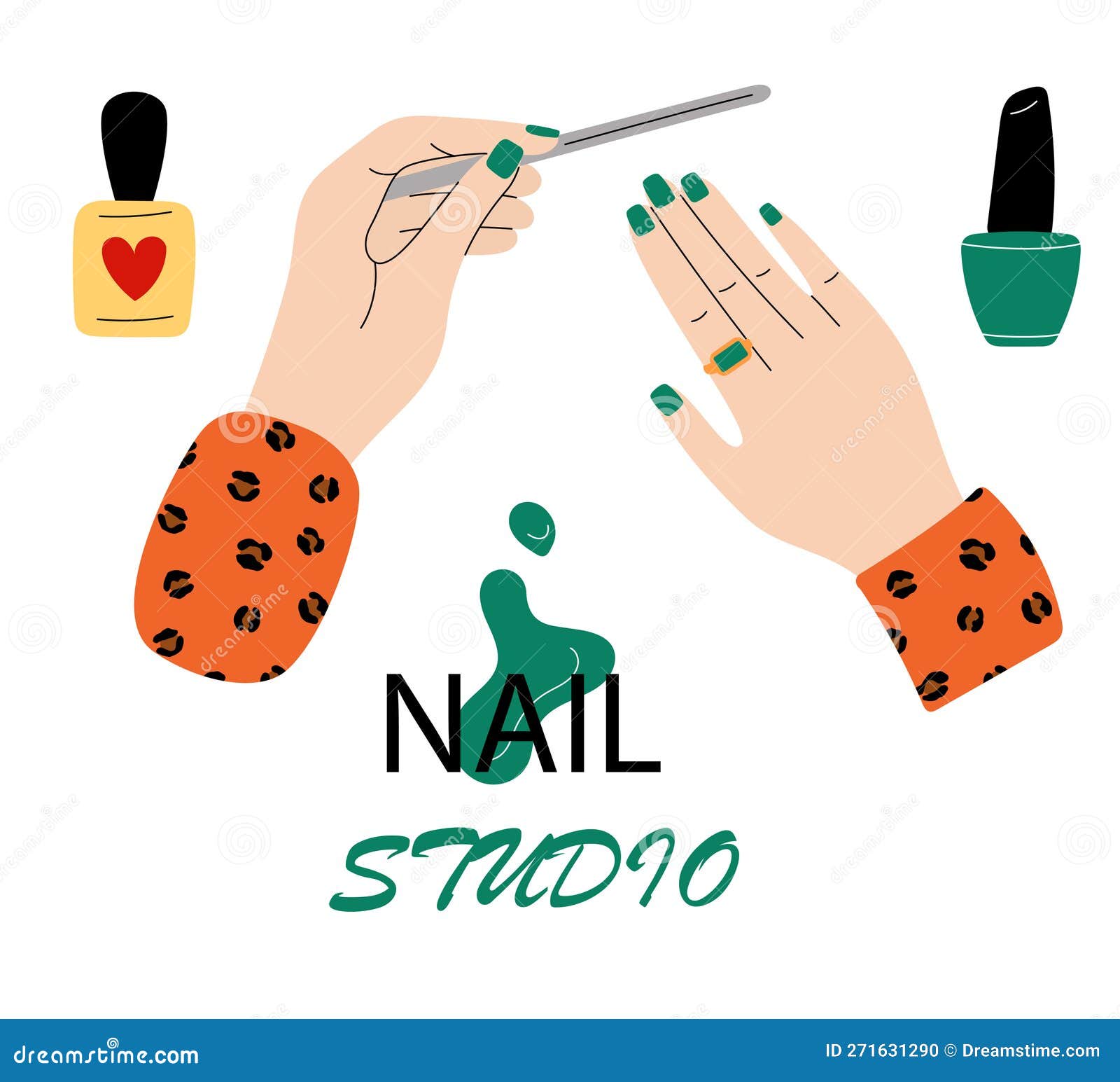 Nail Art Collection Poster Vector Illustration Stock Illustration -  Download Image Now - Banner - Sign, Beauty, Body Care - iStock