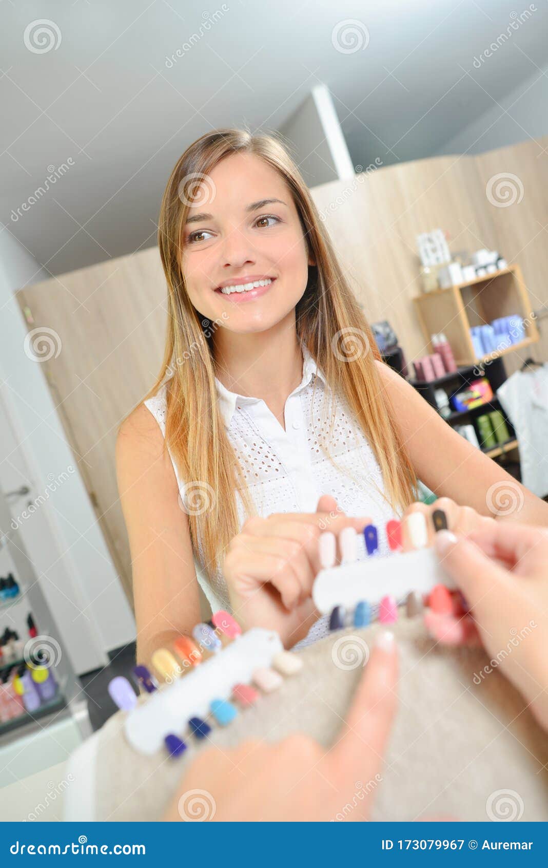 Nail treatment in spa stock image. Image of trauma, cream 173079967