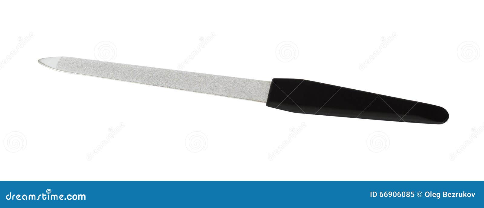 nailfile with a black handle