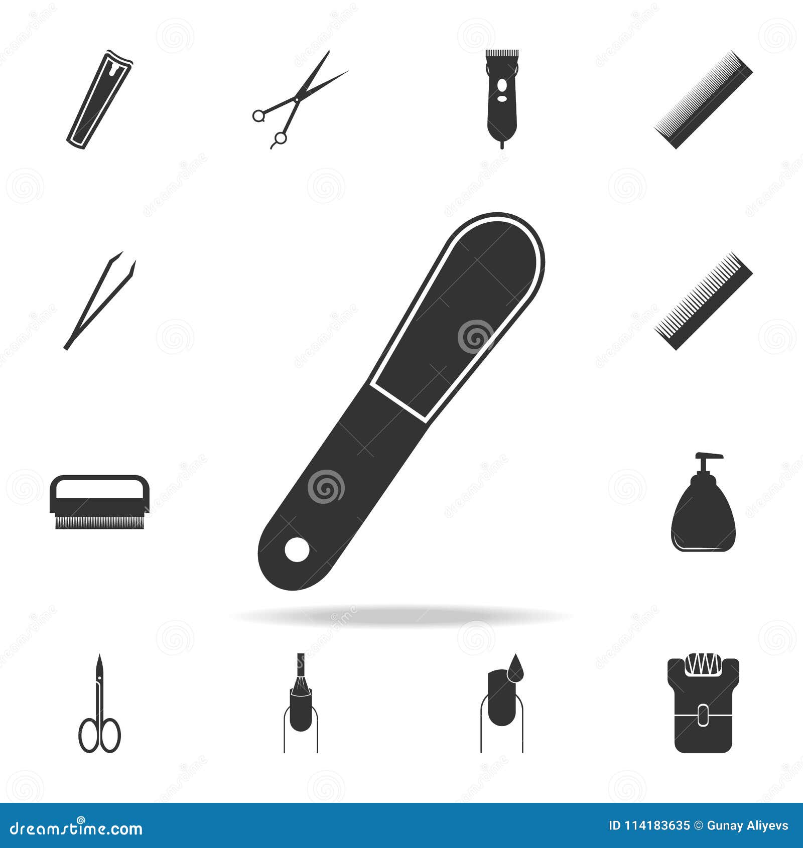 nailfile icon. detailed set of beauty salon icons. premium quality graphic  icon. one of the collection icons for websites,