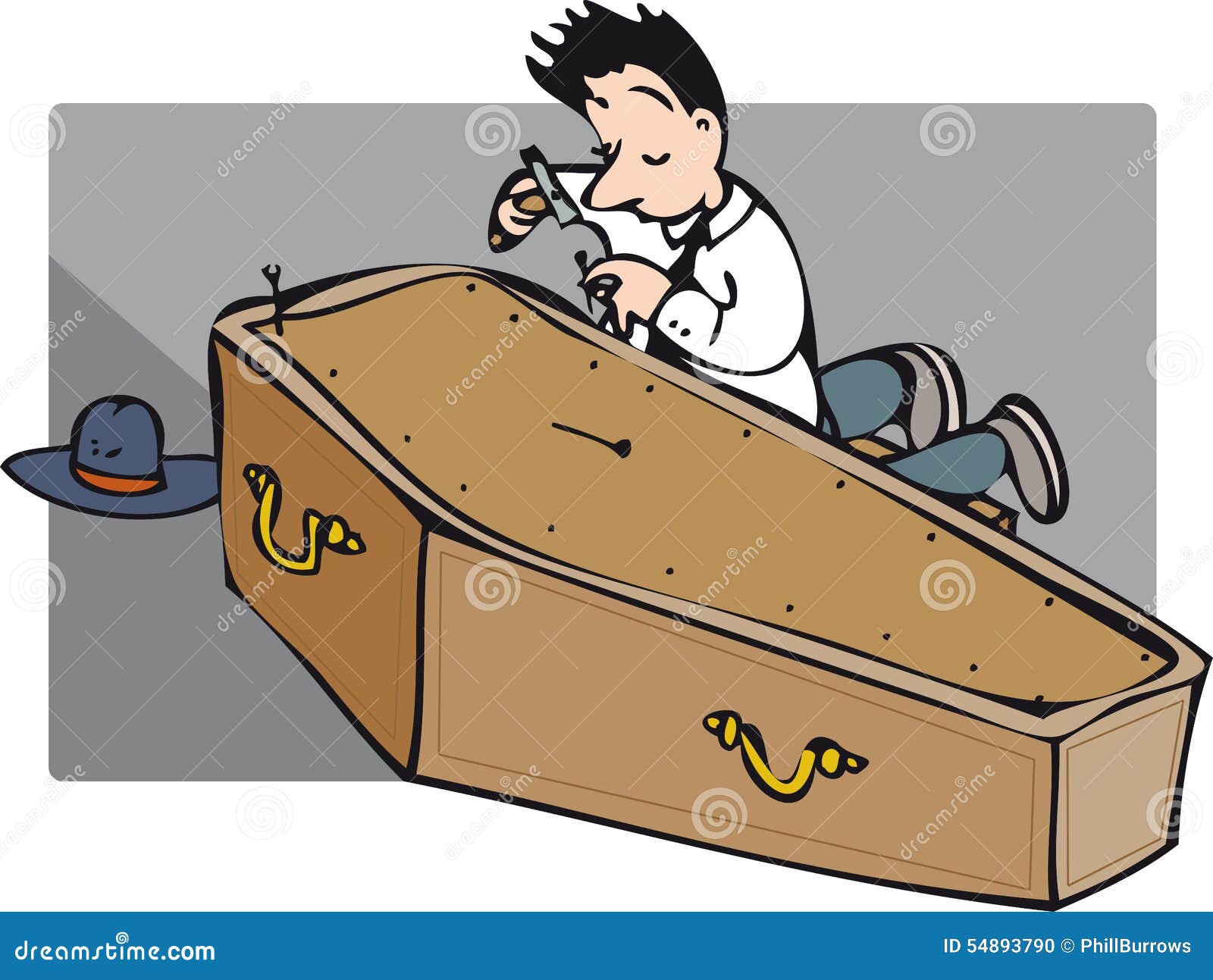 Nailing coffin stock vector. Illustration of hammering - 54893790 Nailing coffin stock vector. Illustration of hammering - 54893790
