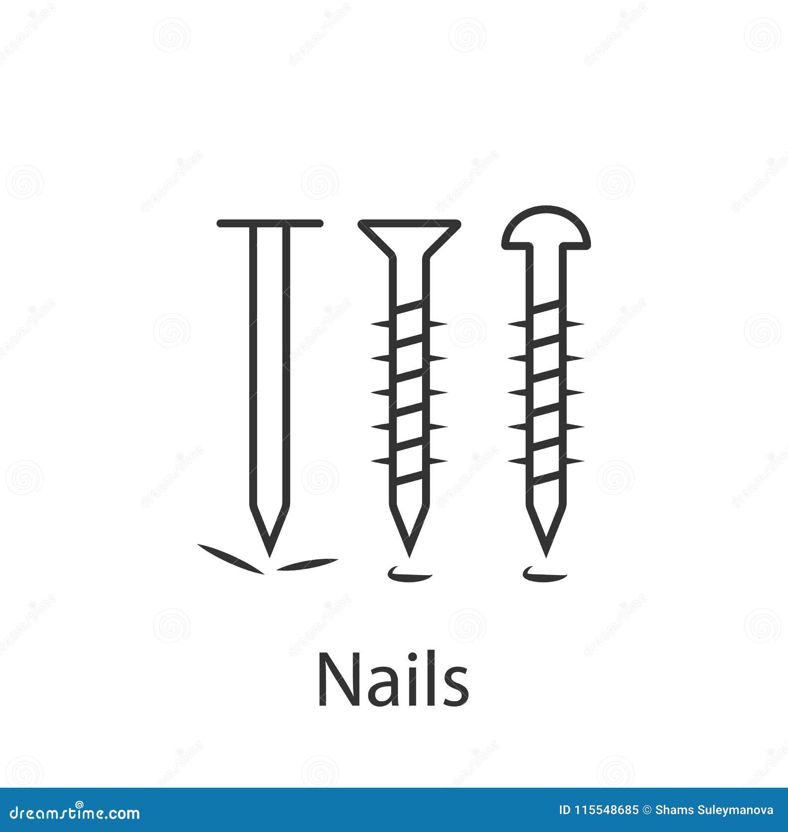 Nails Icon Icon. Simple Element Illustration. Nails Icon Symbol Design