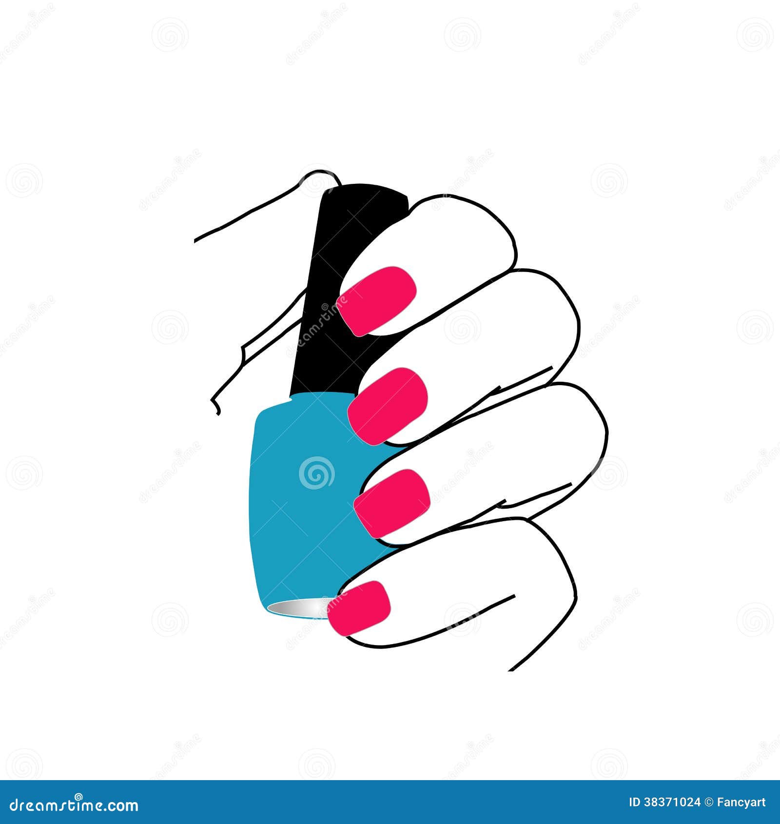 Womans Hand With Painted Nails Icon Over White Background Vector  Illustration Royalty Free SVG, Cliparts, Vectors, and Stock Illustration.  Image 90408861.