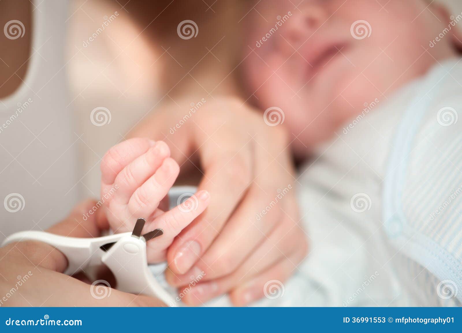 Nails trimming stock image. Image of infant, hands, baby 36991553