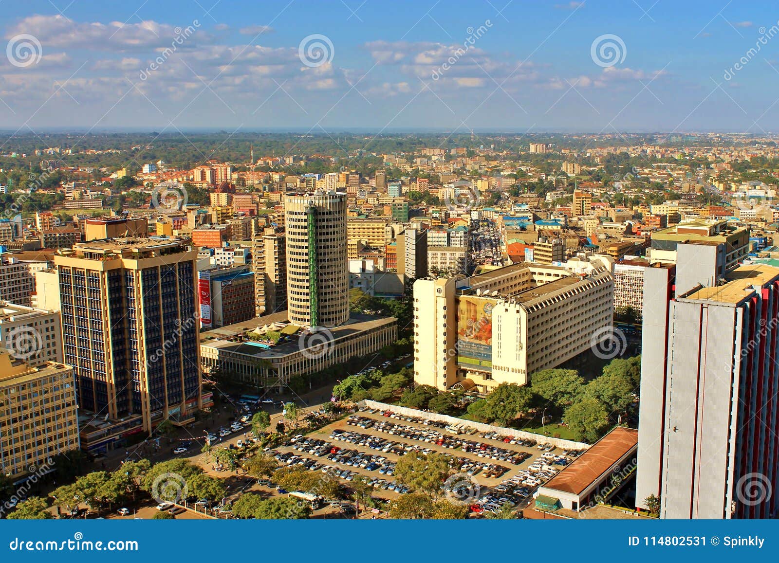 Nairobi Horisontsikt Av Staden Redaktionell Bild Bild av skrapa, foto