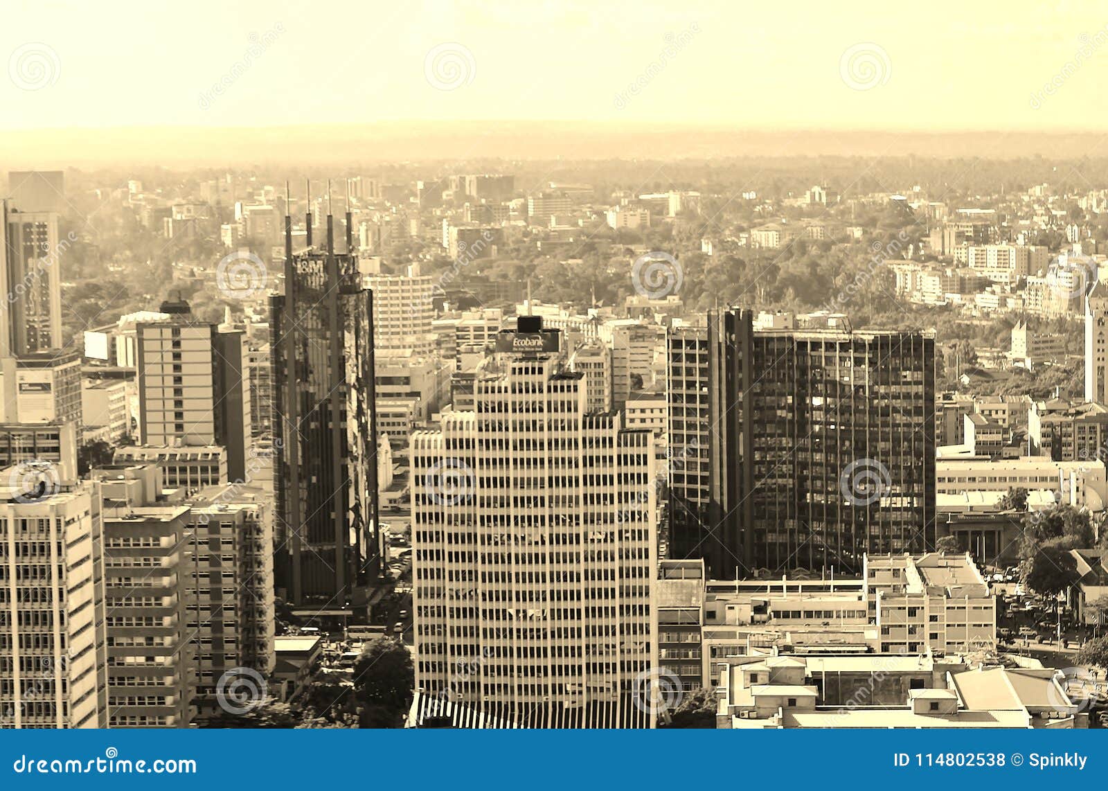 nairobi skyline view of the city
