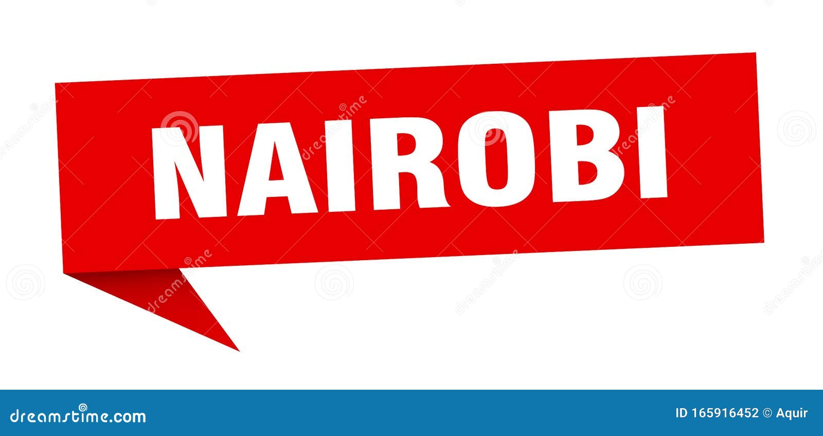 Nairobi Sticker. Nairobi Signpost Pointer Sign Stock Vector