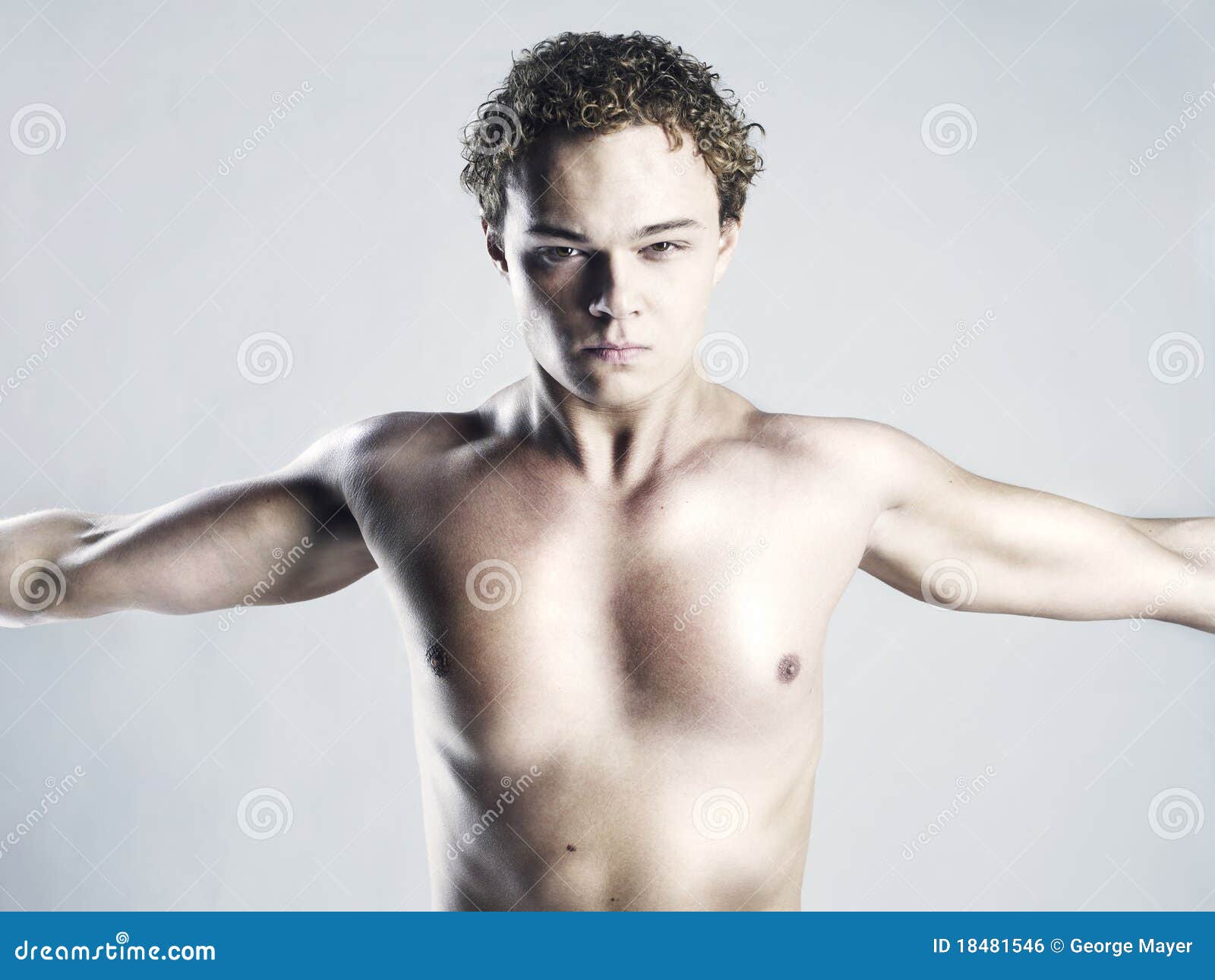 Naked athlete stock photo. Image of athletic, adult, flex - 18481546