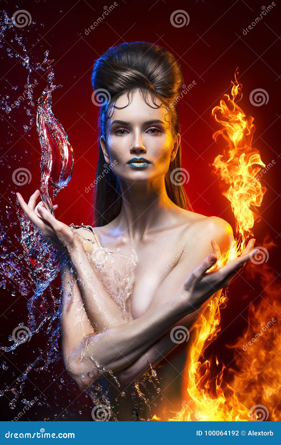 Nude women with fire - Real Naked Girls