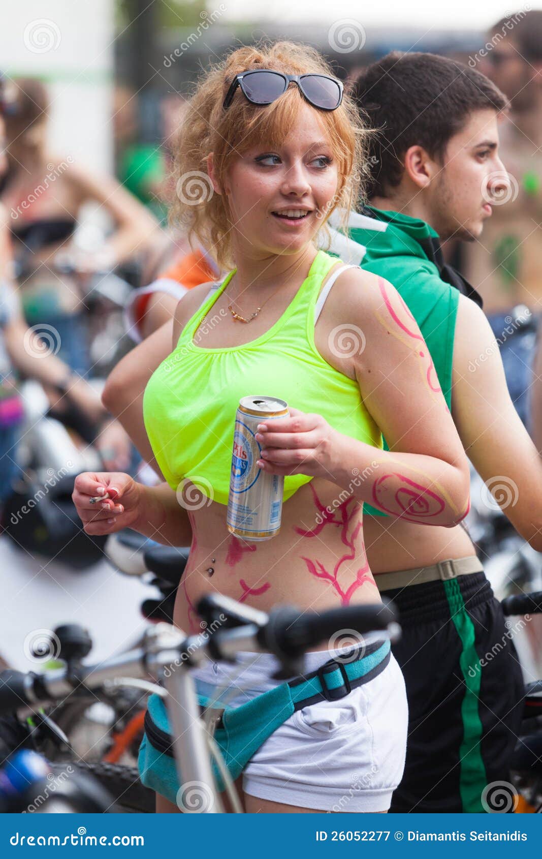 Naked Bike Ride In Thessaloniki Greece Editorial Photo 26052277 