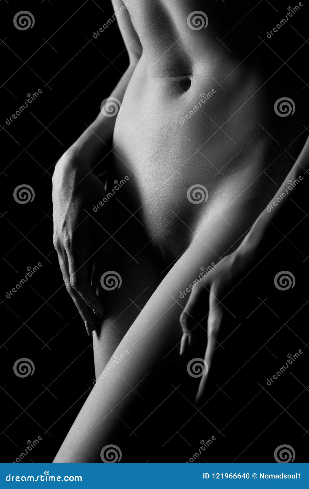 Black guy holding flower infront of naked woman art Naked Body Of Female Person Nu Art Front View Stock Photo Image Of Female Body 121966640