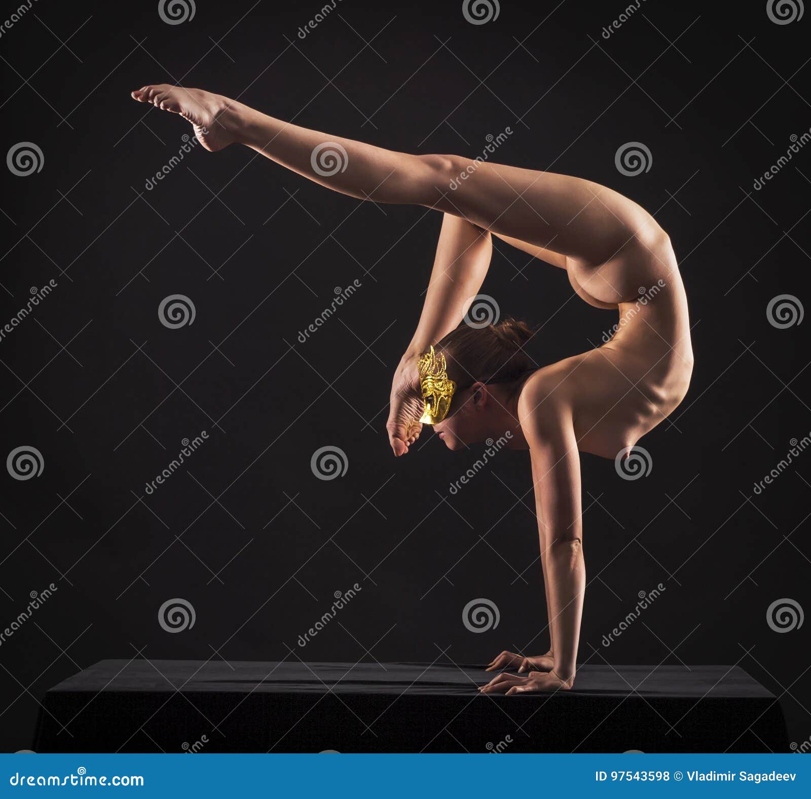 Naked Female Contortionist