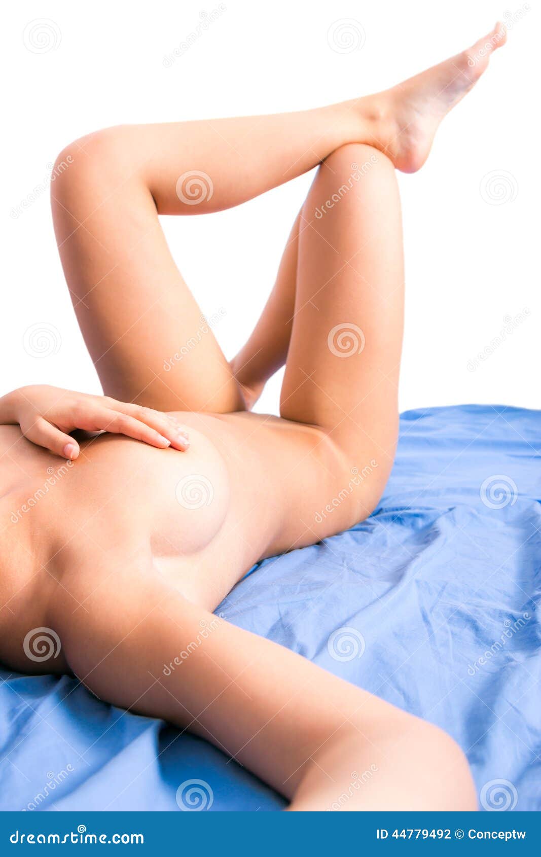 Naked Girl On Bed Selfie