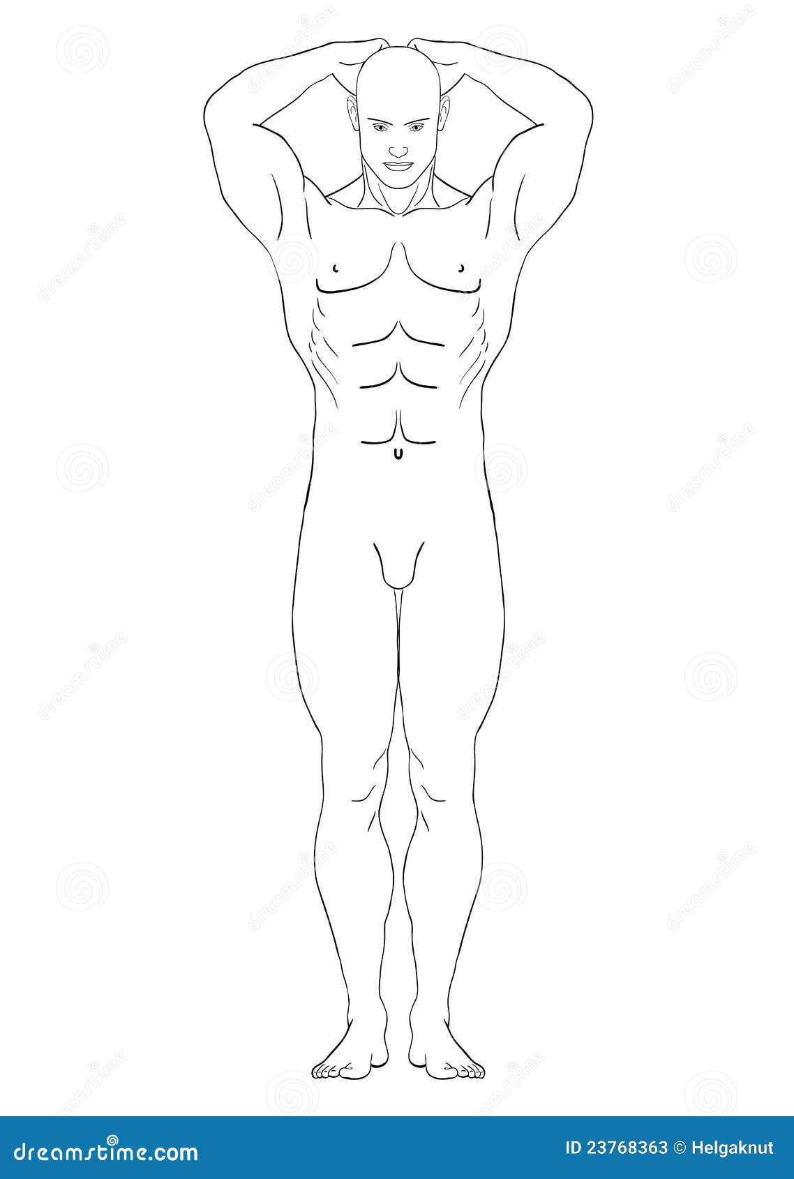 Male Naked Outline