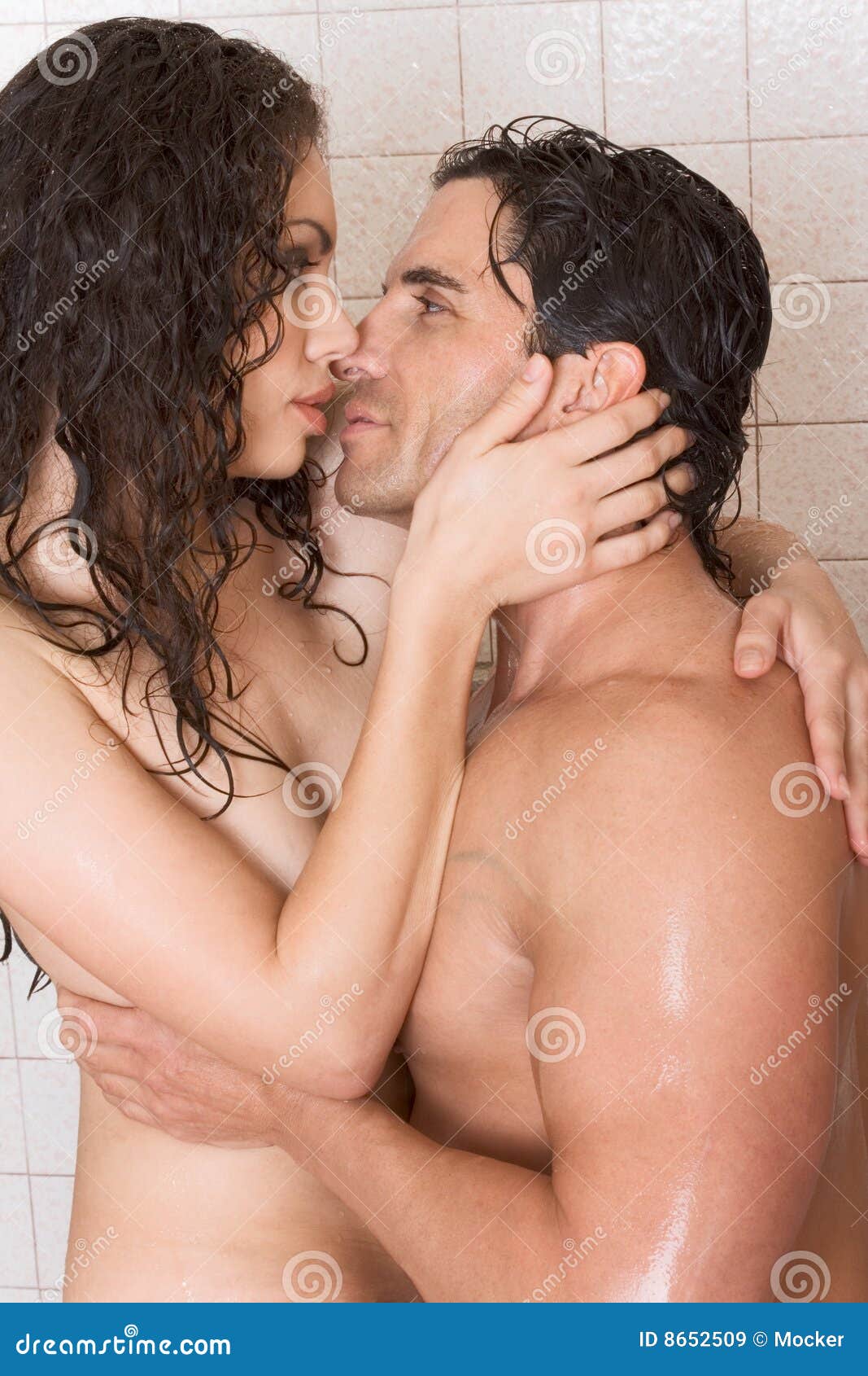making love naked in the shower