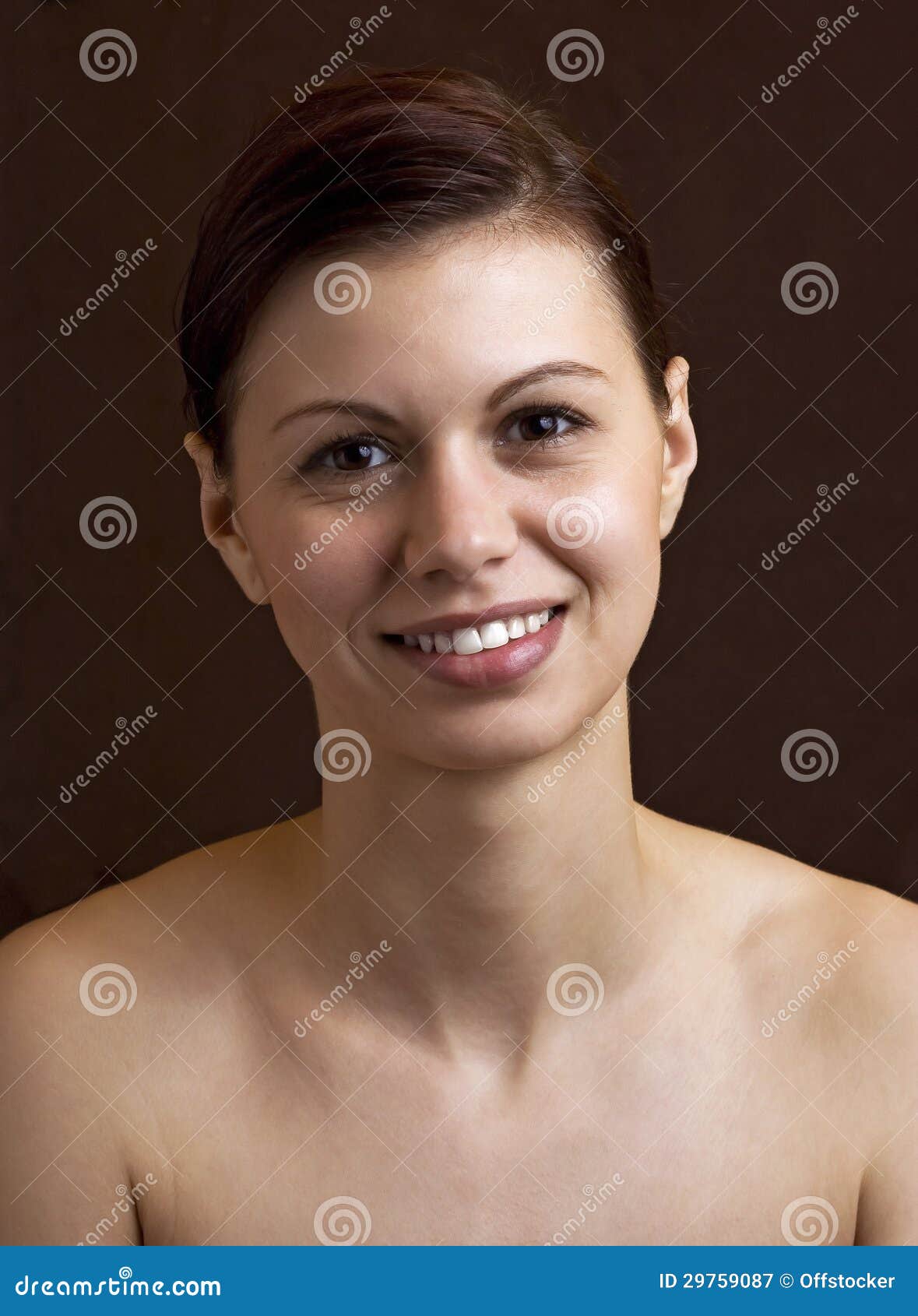 Real nude female portrait stock image. Image of girl - 29759087