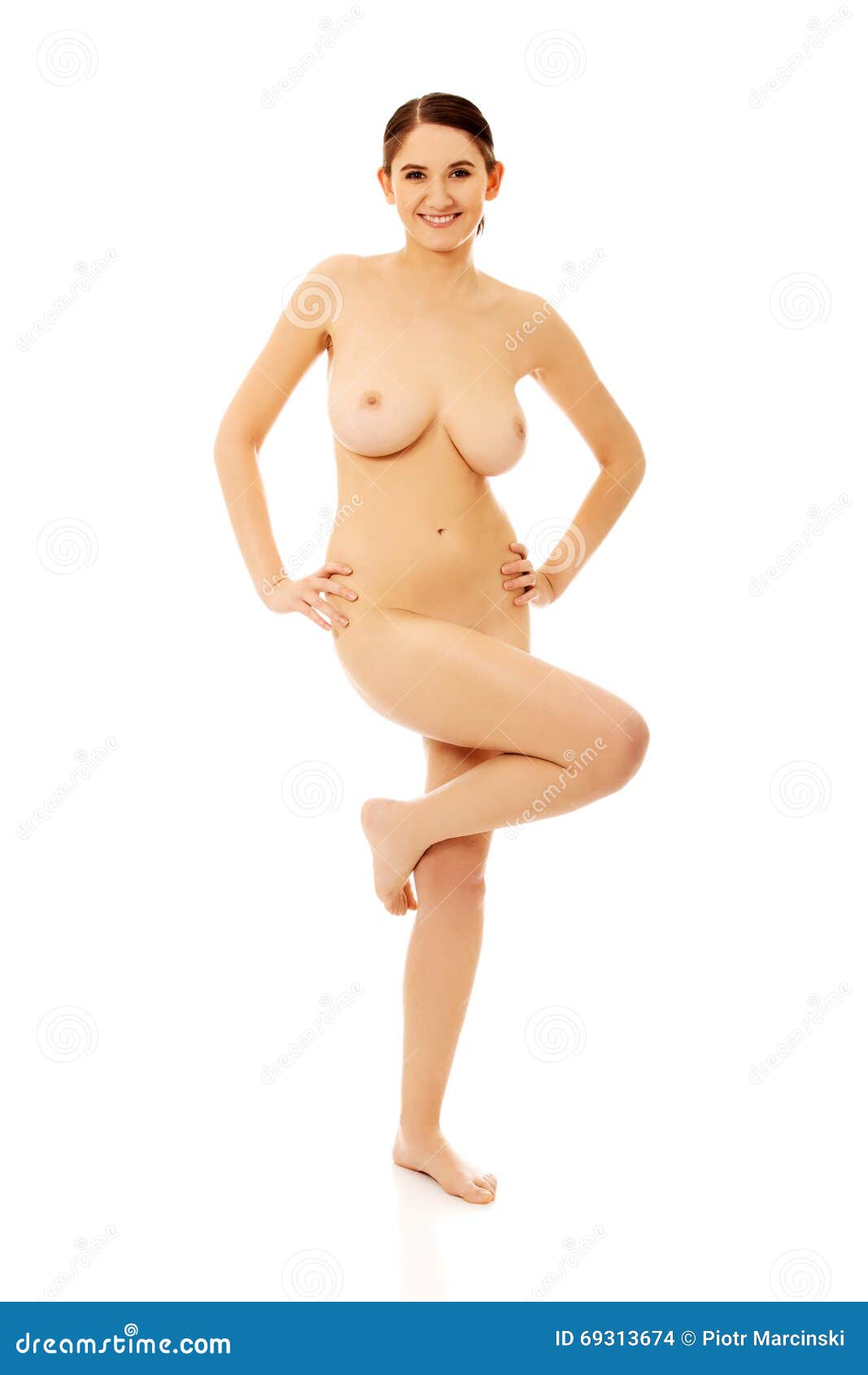 Standing naked woman