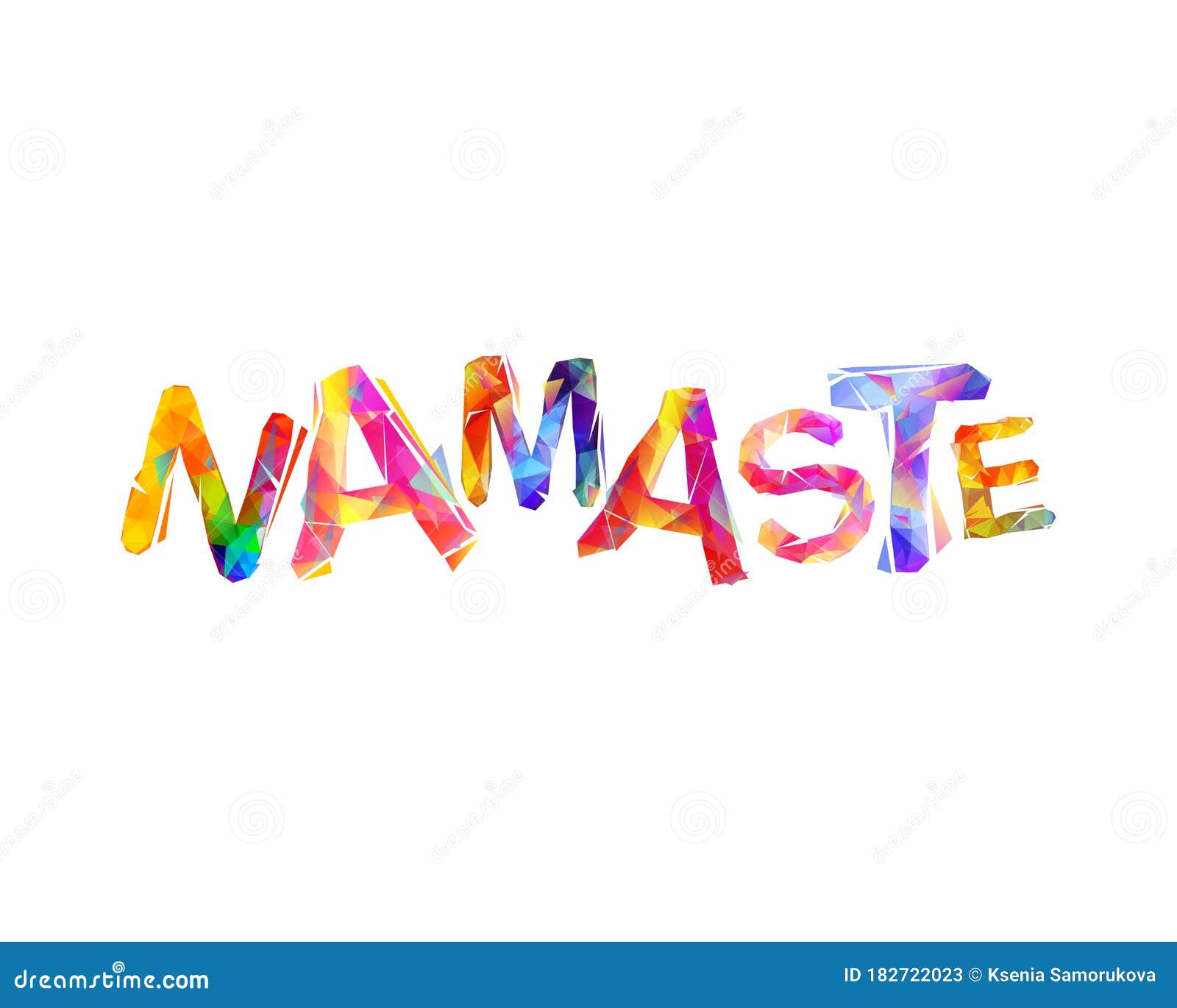 Namaste Greeting Word in Nepal Stock Vector Illustration of concept