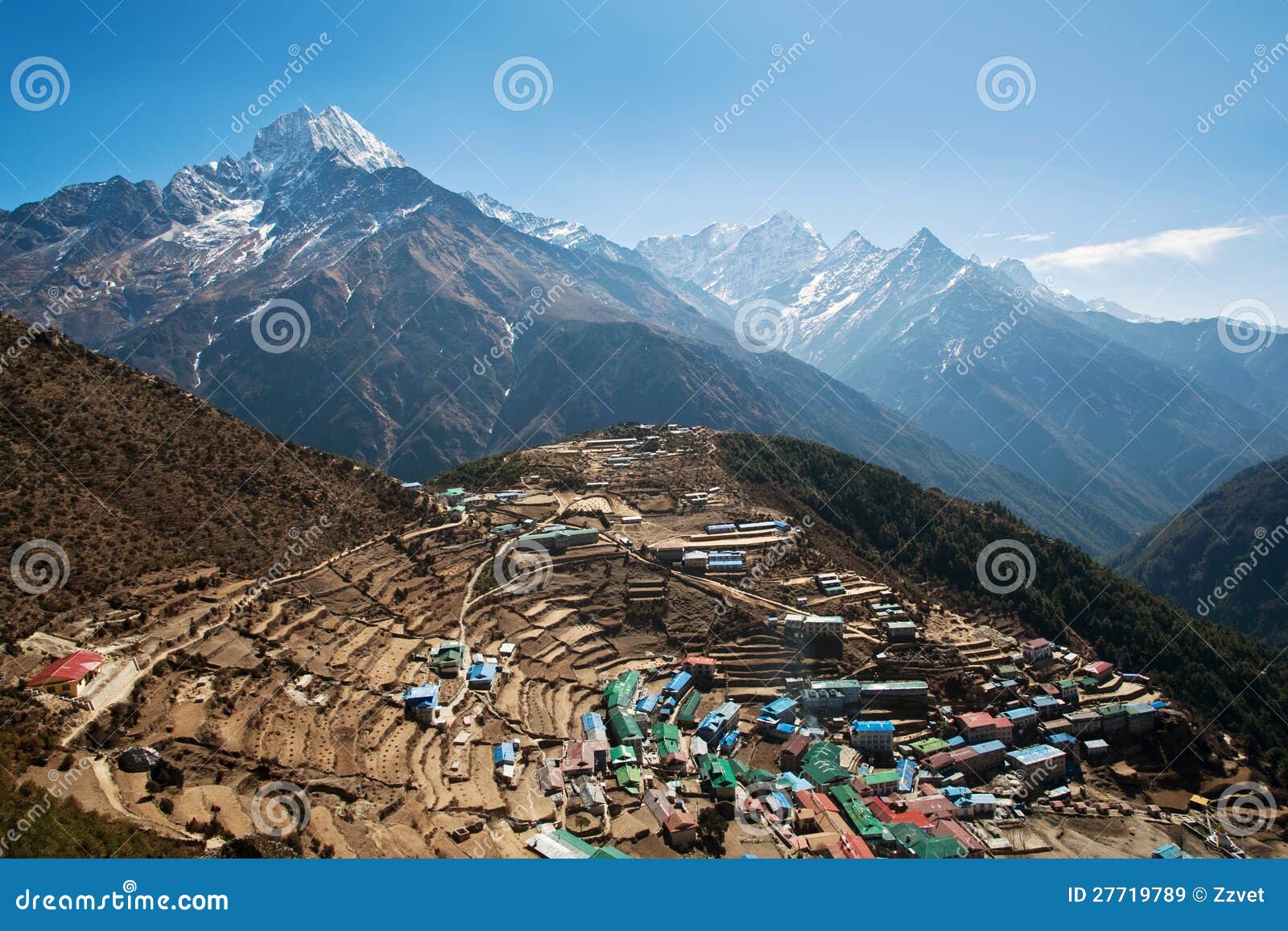 namche bazar view, nepal
