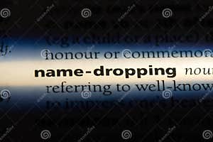 Name Dropping Stock Photo Image Of Text Page Closeup 126543982