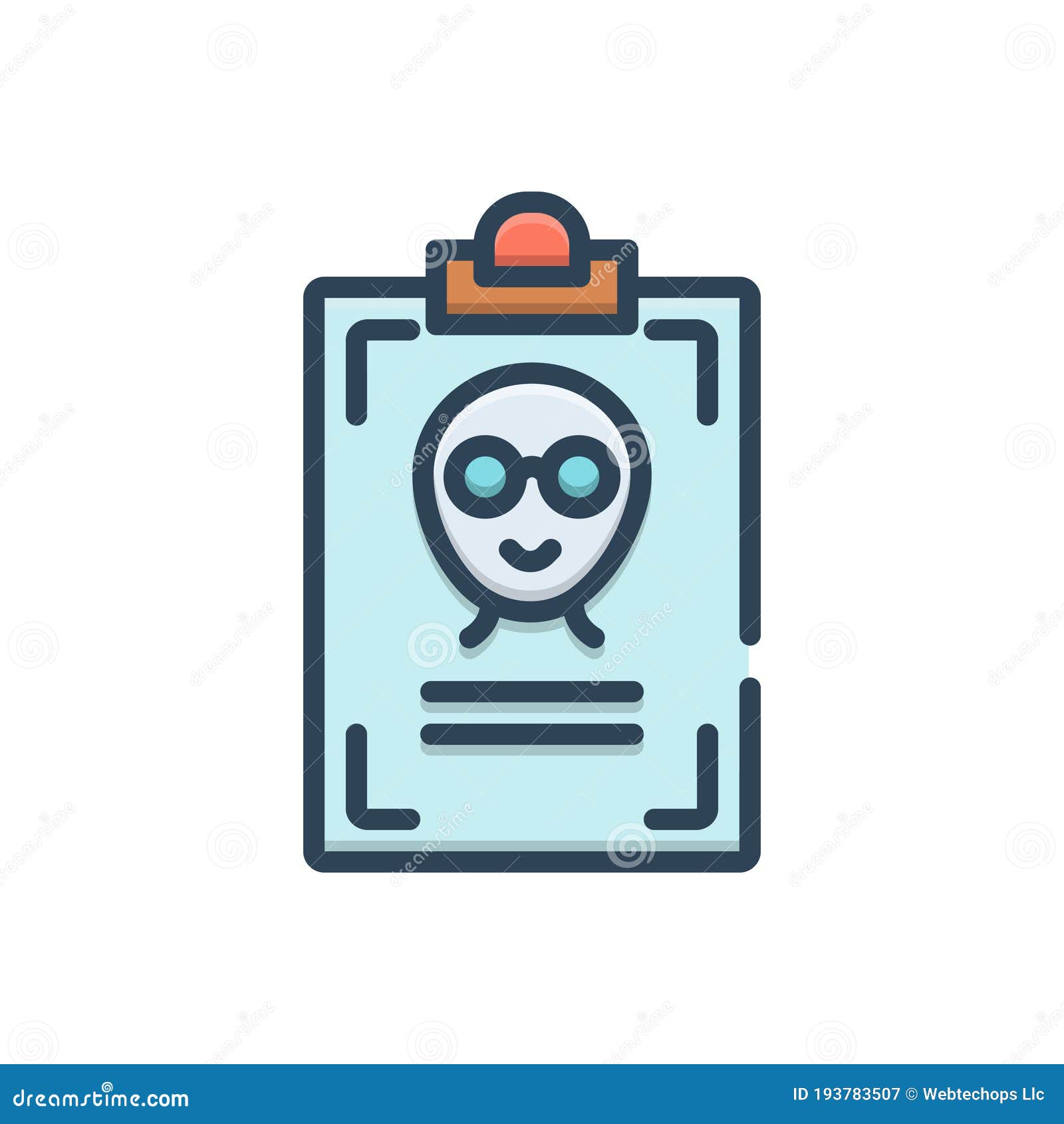 Color Illustration Icon For Name Title And First Stock Illustration Illustration Of Identity