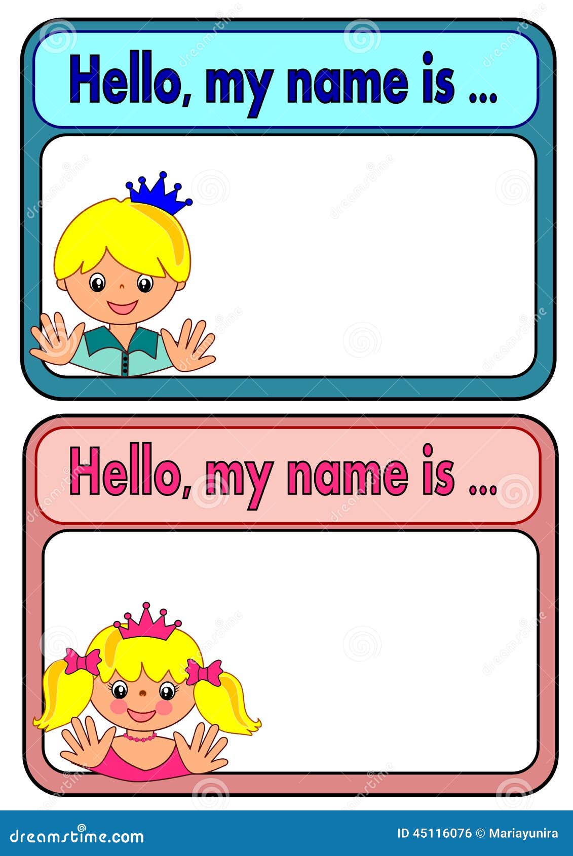 cool name tag design