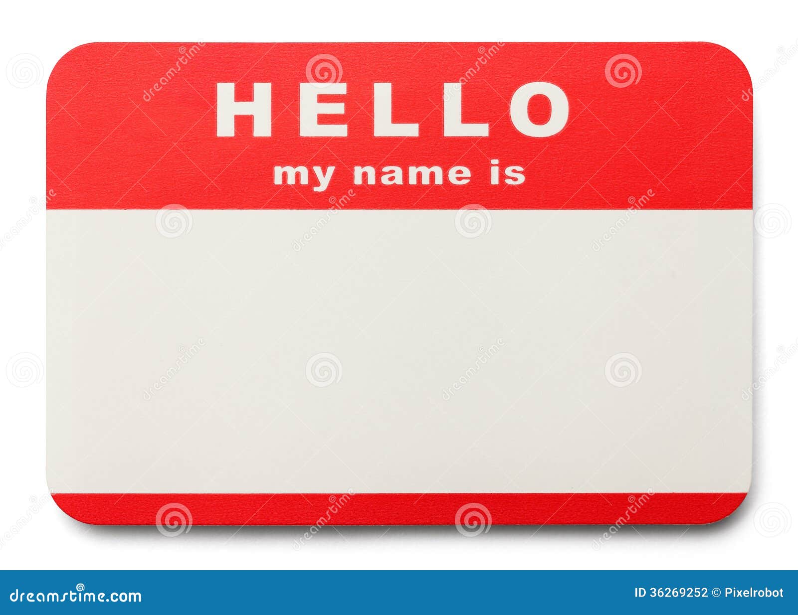 name tag