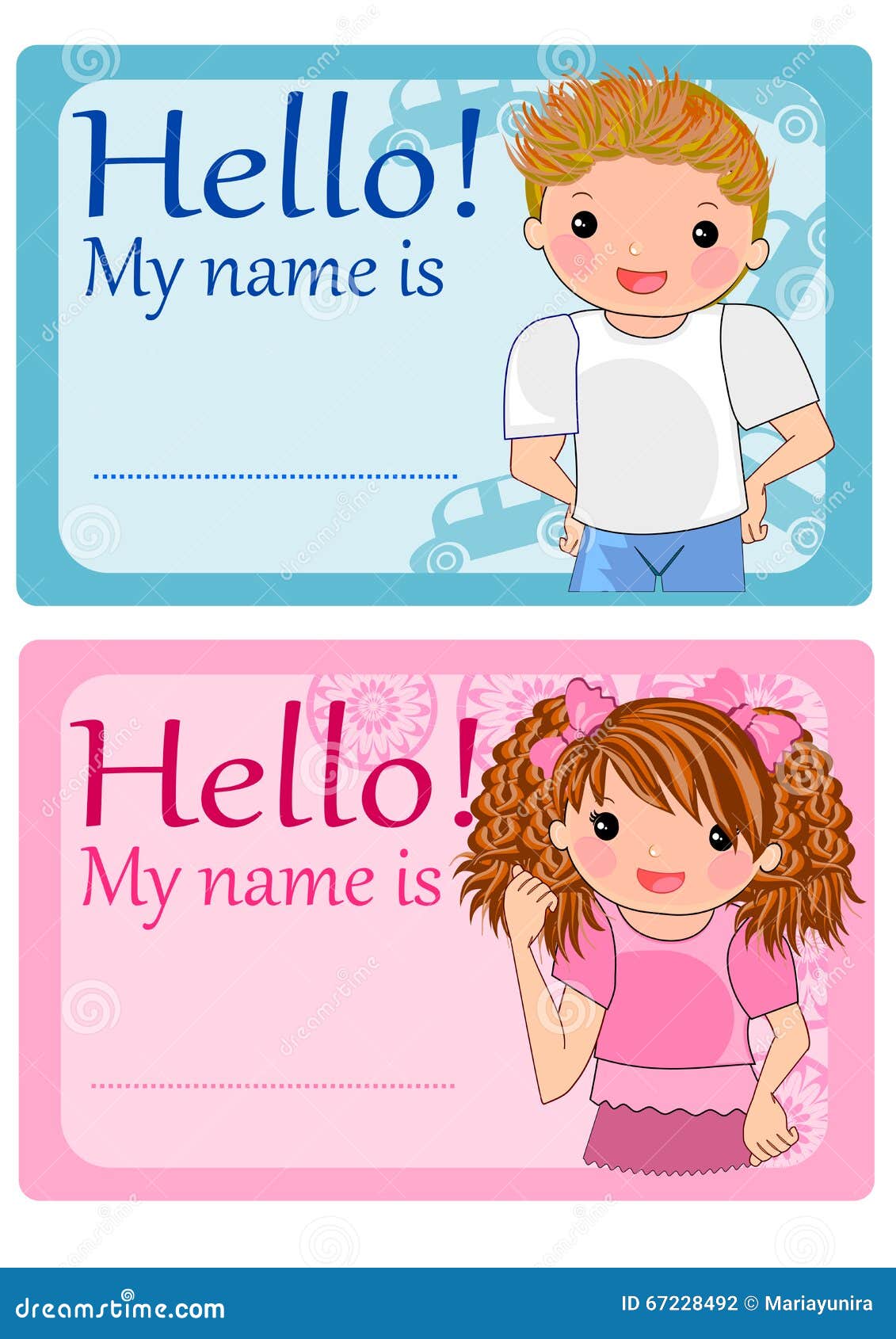 Name Tag Kids Stock Illustrations – 613 Name Tag Kids Stock Illustrations,  Vectors & Clipart - Dreamstime