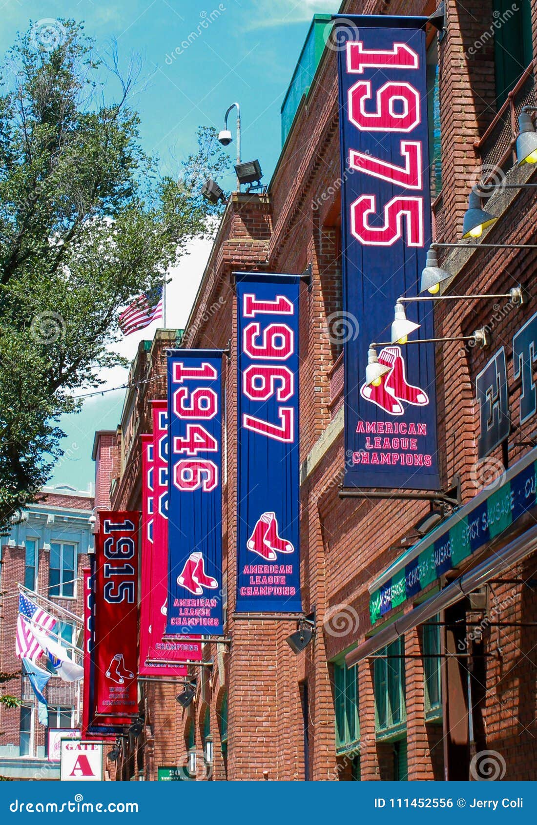 Fenway Park editorial photo. Image of banners, 1903 - 111452556