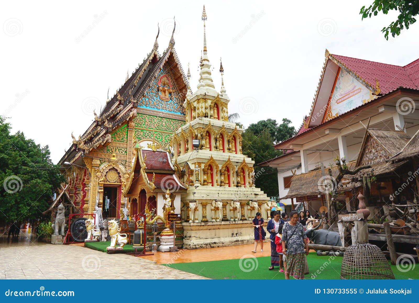 Si Mongkol Temple Wat Kong is Beautiful Lanna Architecture. Editorial ...