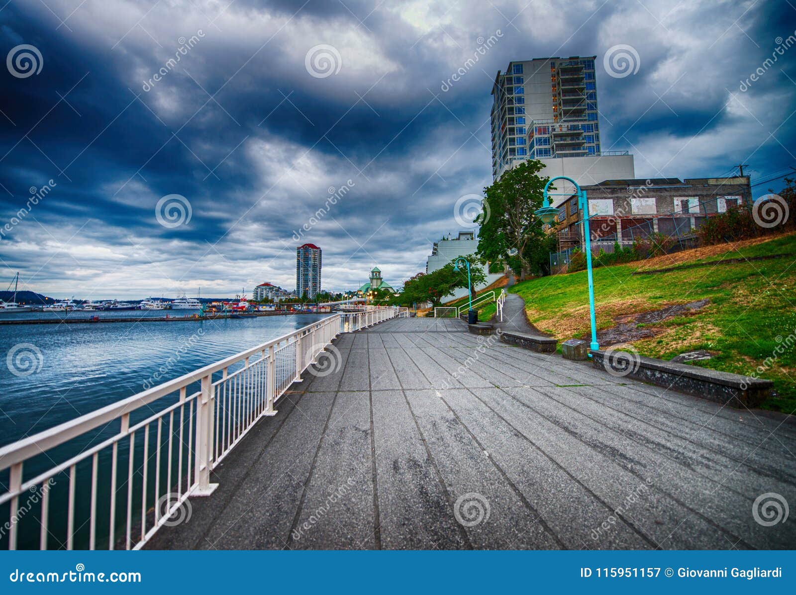 Nanaimo Oceanfront in Vancouver Island, Canada Stock Image Image of
