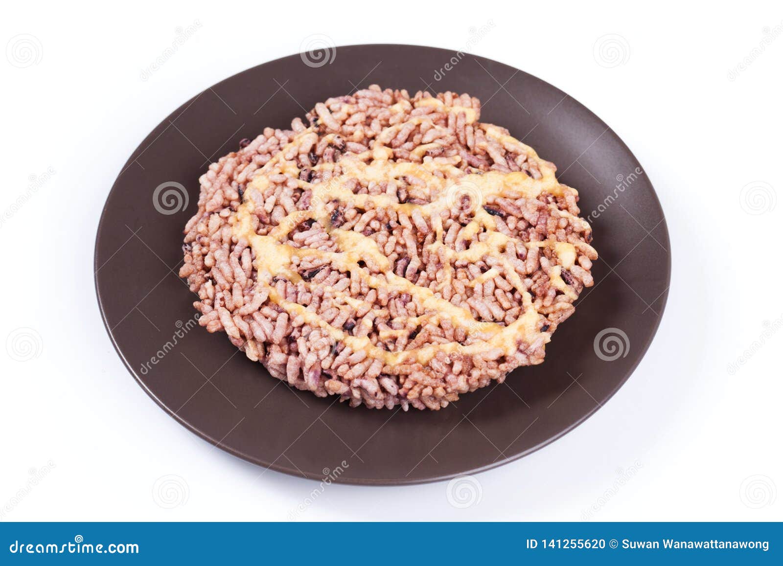 Nanglet Est Un Nom De Gateau De Riz Rond Et Les Sucreries Plates Sont Un Dessert En Thailande Ont Mis Sur Le Plat Brun Sur Le Fo Photo Stock Image Du