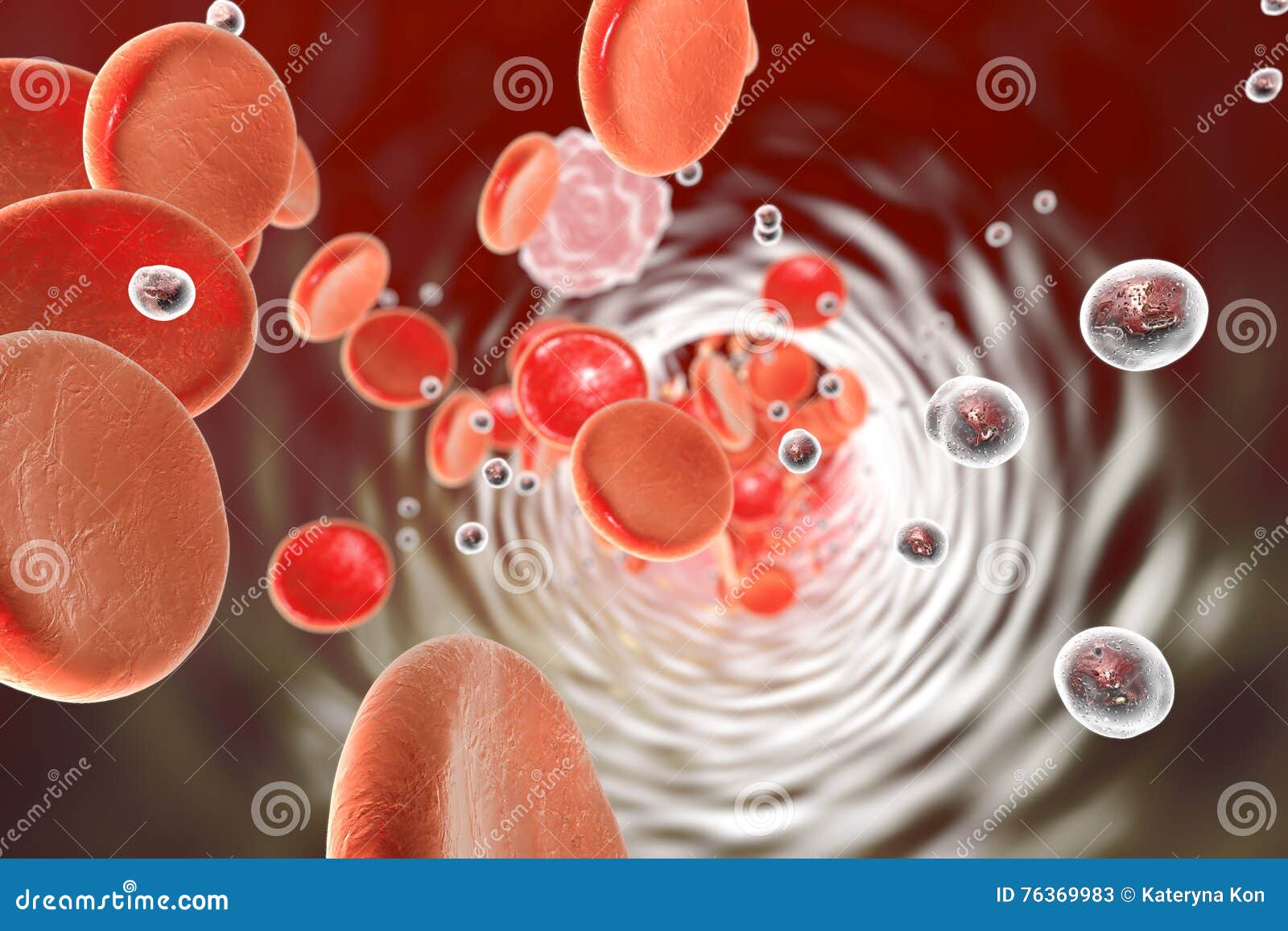 nanoparticles in blood, 3d 